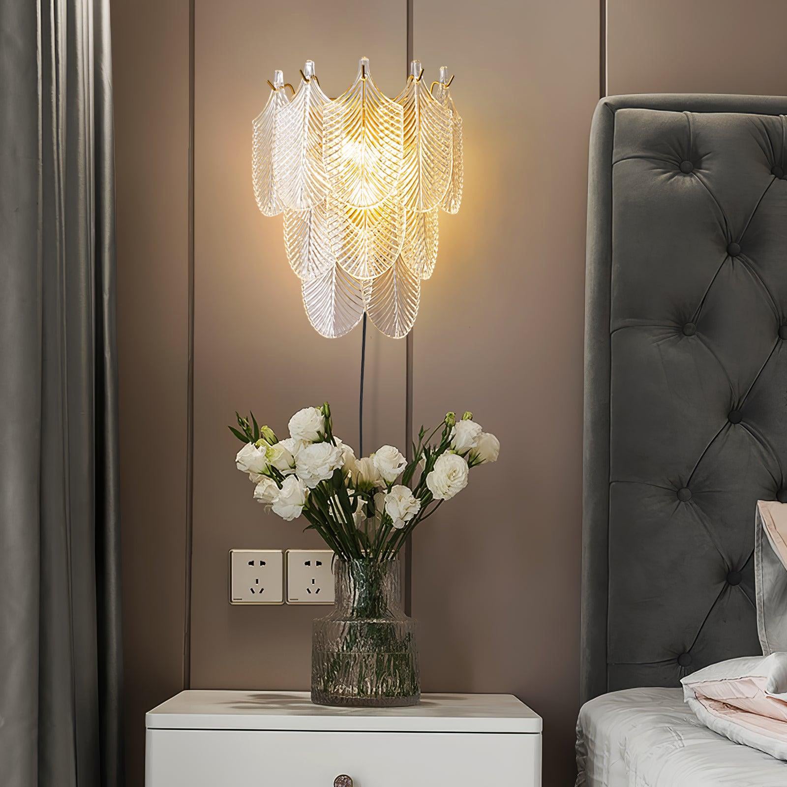 Lustra Wall Sconce Brass Murano Glass