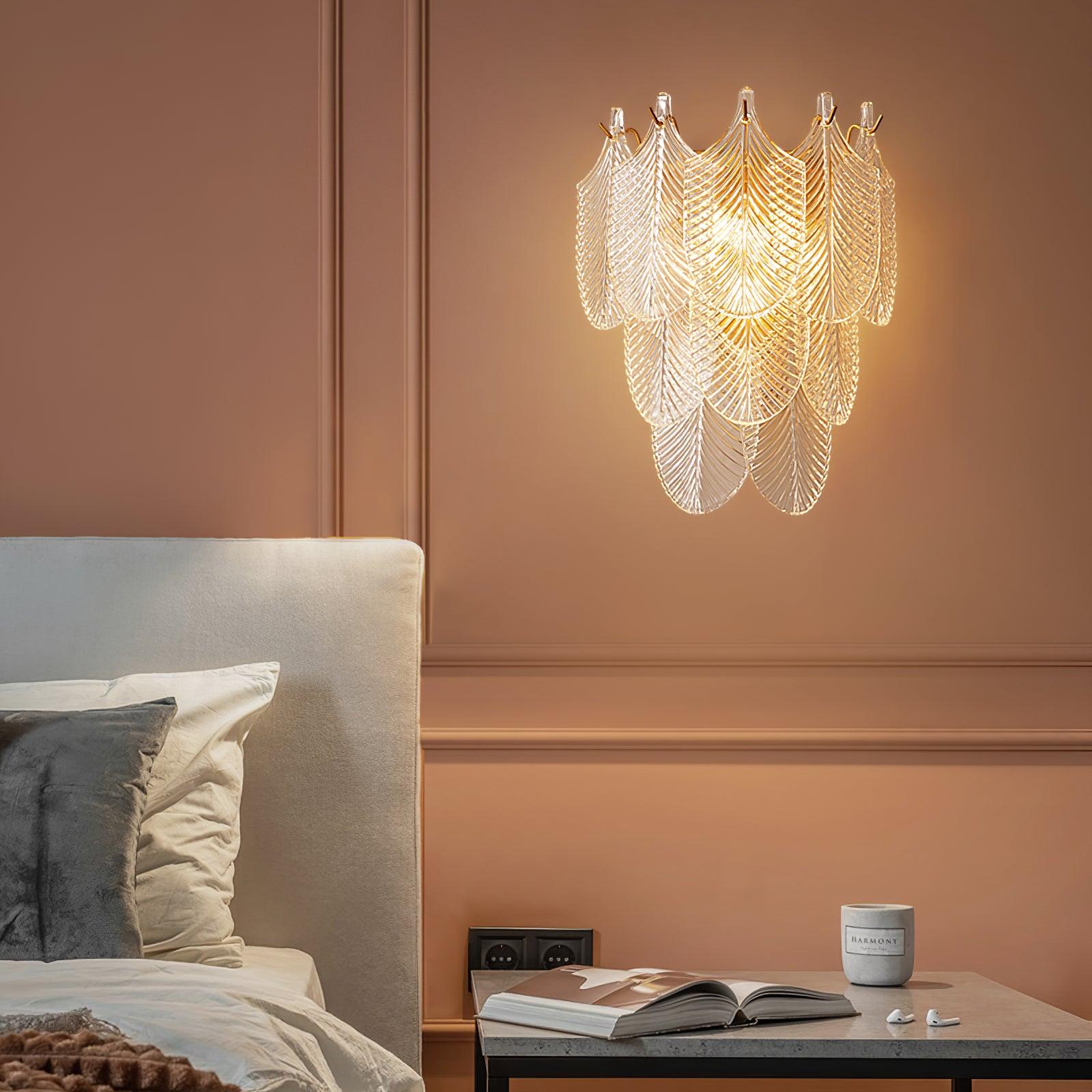 Lustra Wall Sconce Brass Murano Glass