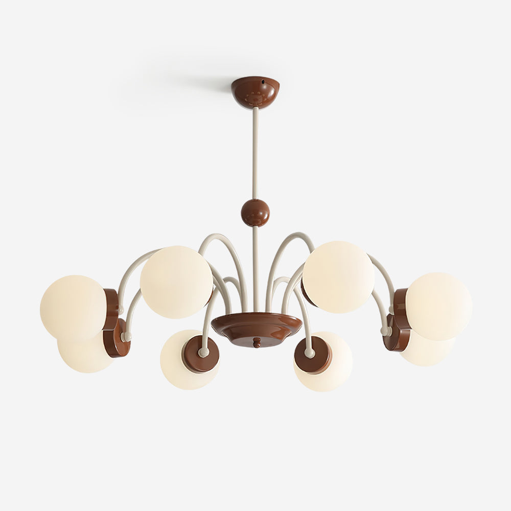 Lustra Lustre 8-Lumières Globe Pivone Élégant
