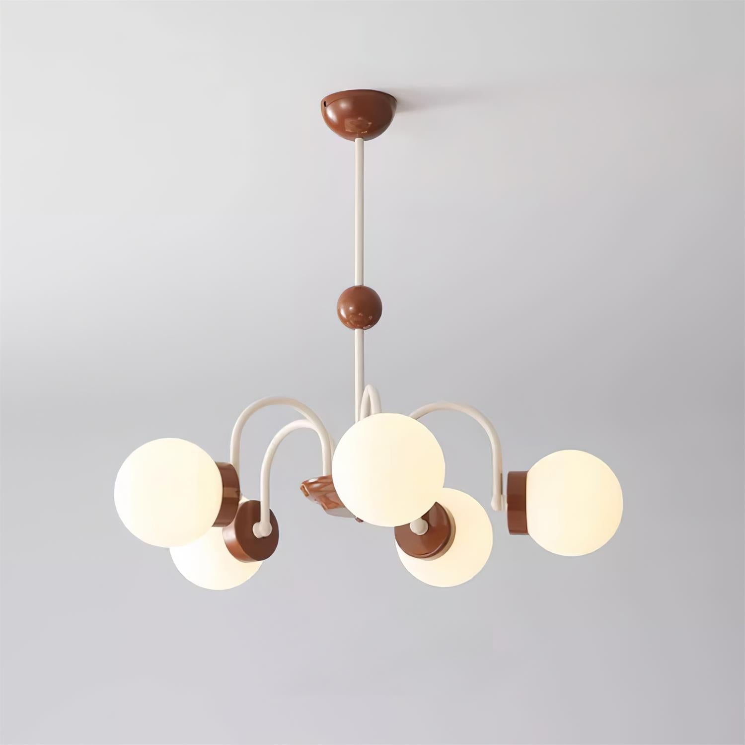 Lustra Lustre 8-Lumières Globe Pivone Élégant