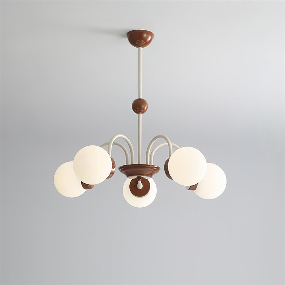 Lustra Lustre 8-Lumières Globe Pivone Élégant