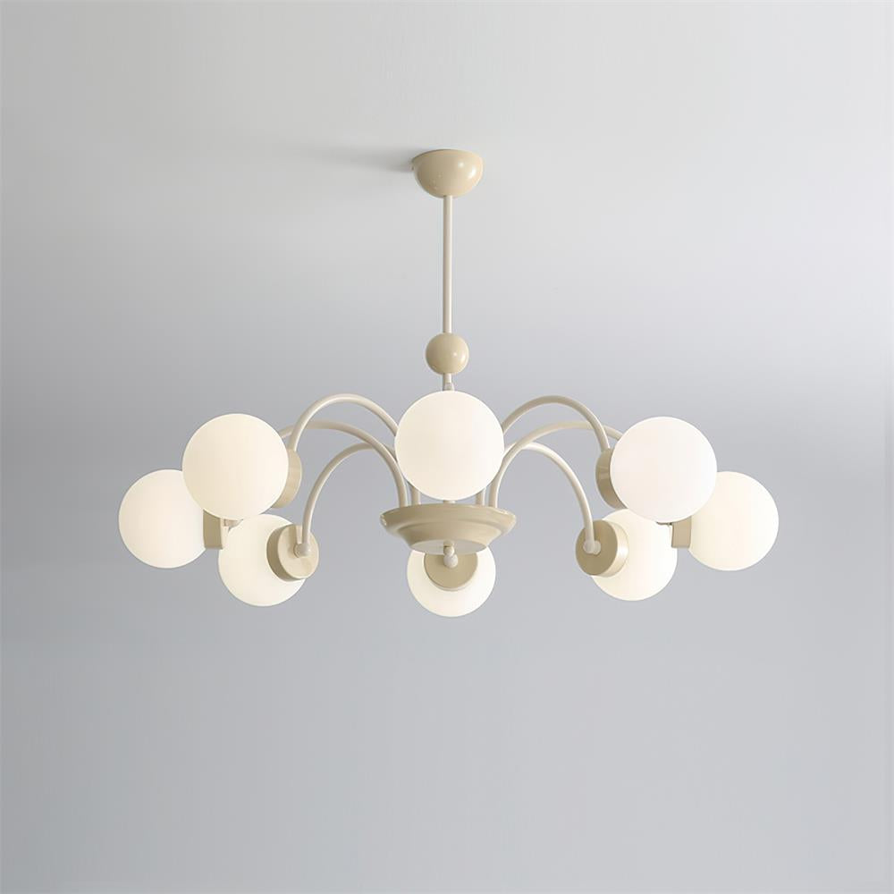 Lustra Lustre 8-Lumières Globe Pivone Élégant