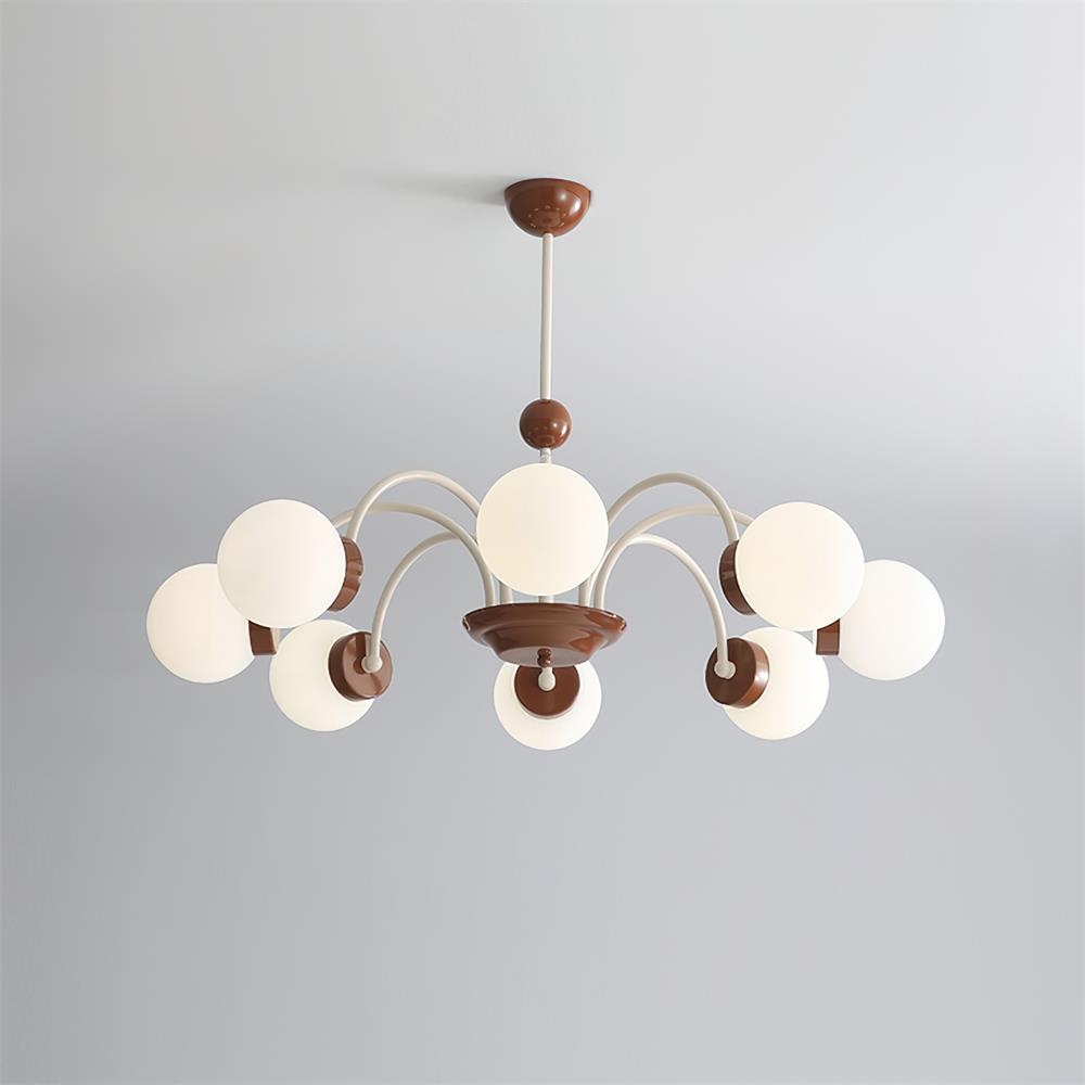 Lustra Lustre 8-Lumières Globe Pivone Élégant