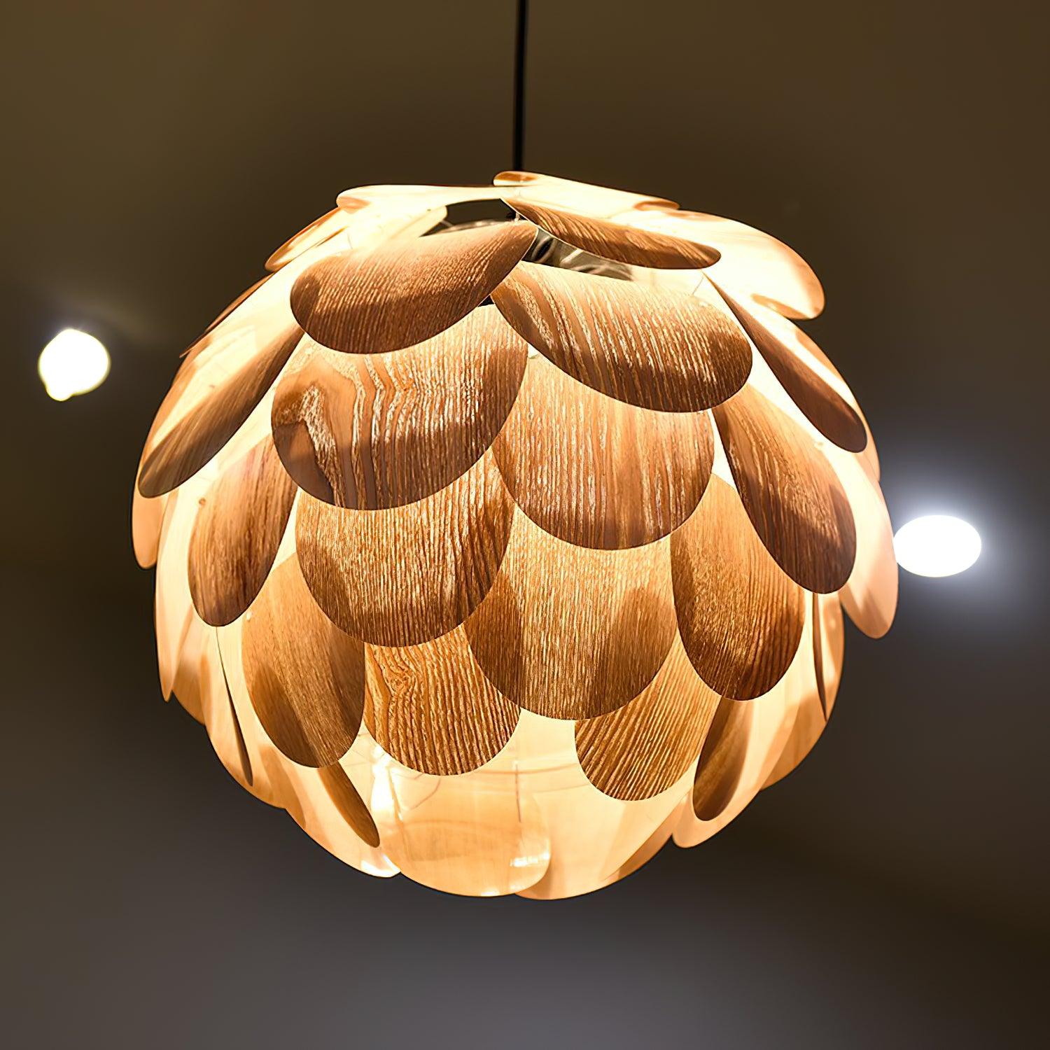Wlara Suspension moderne en bois