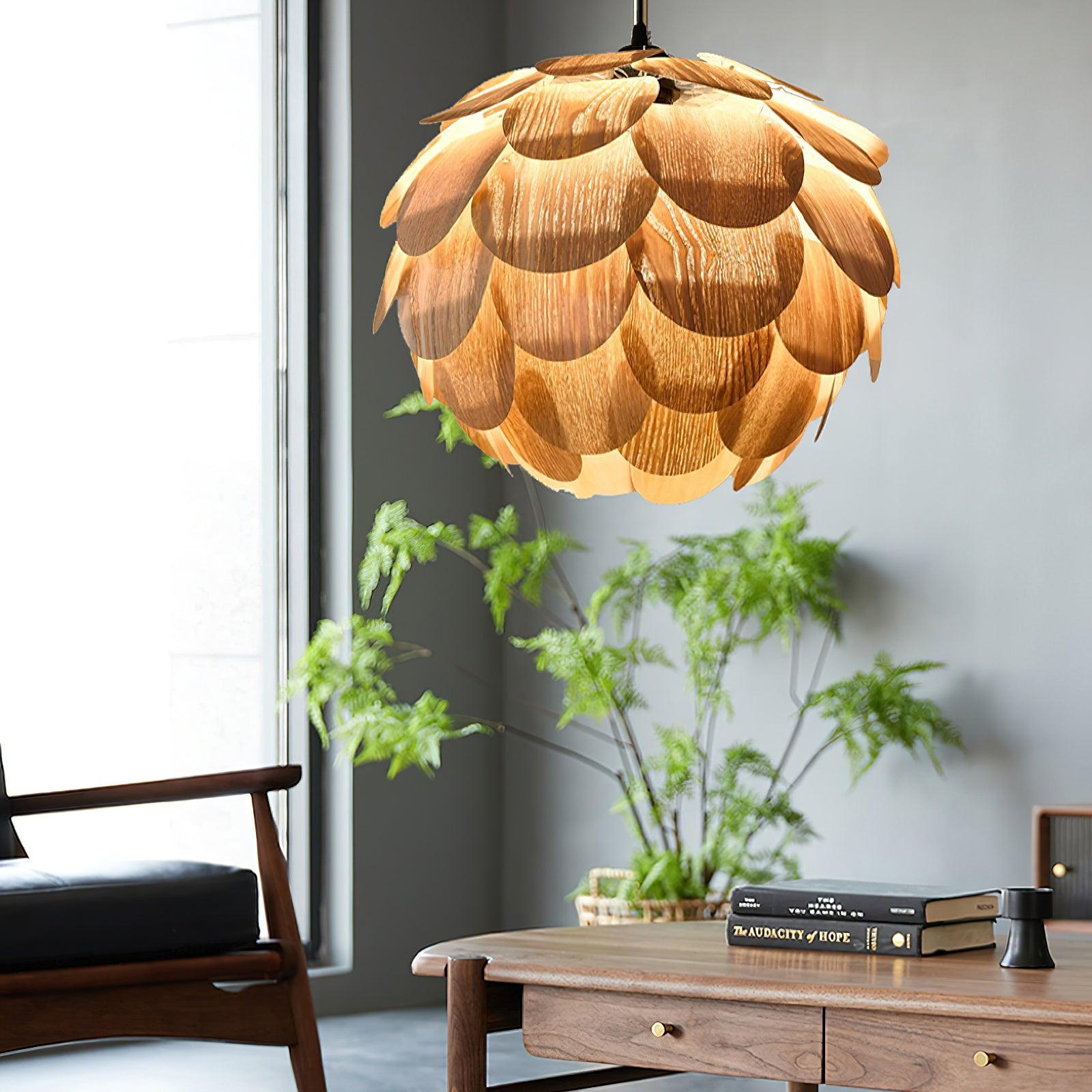 Wlara Suspension moderne en bois