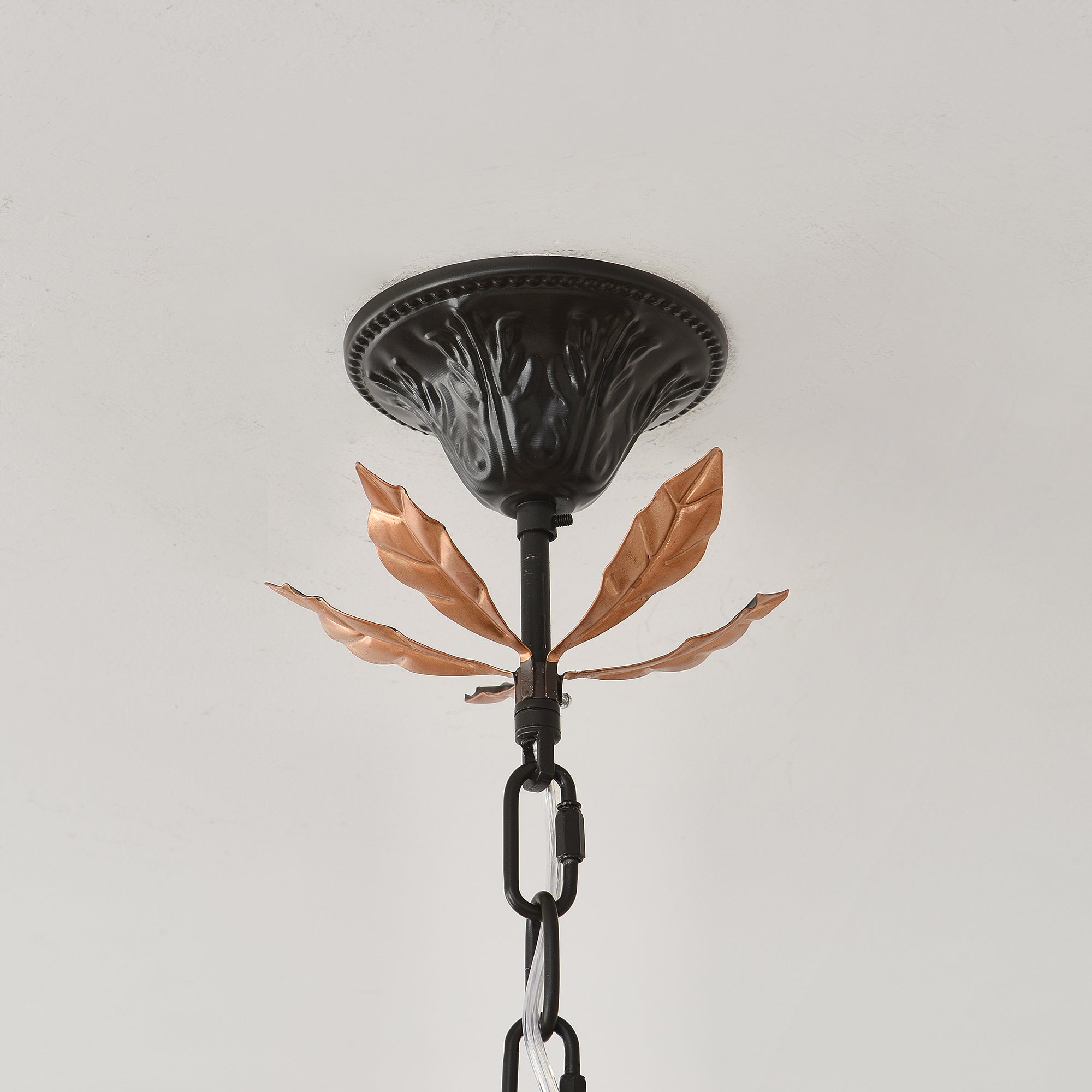 Avelora Lustre Vintage Industriel en Verre Rose