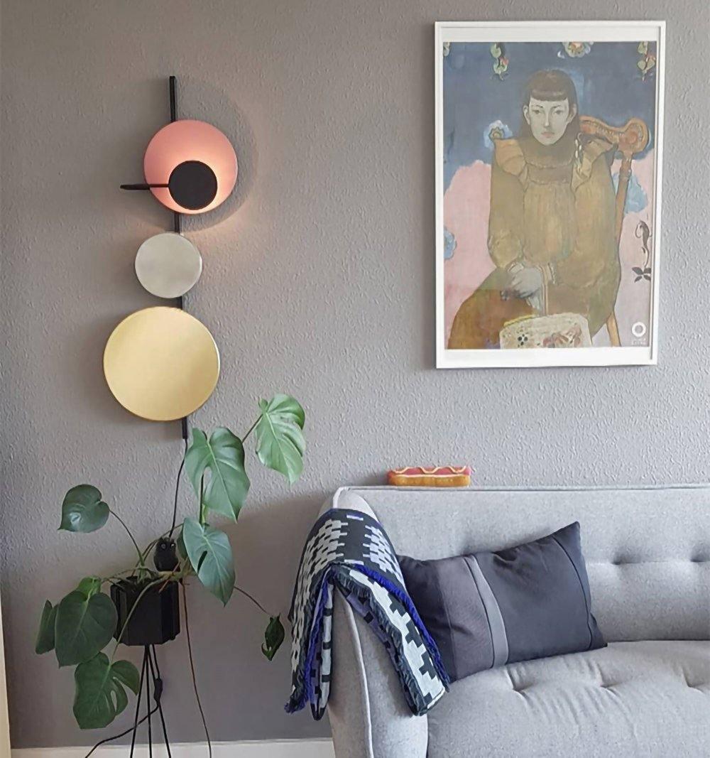 Lustra Lampe Murale Artistique à Disques Magnétiques