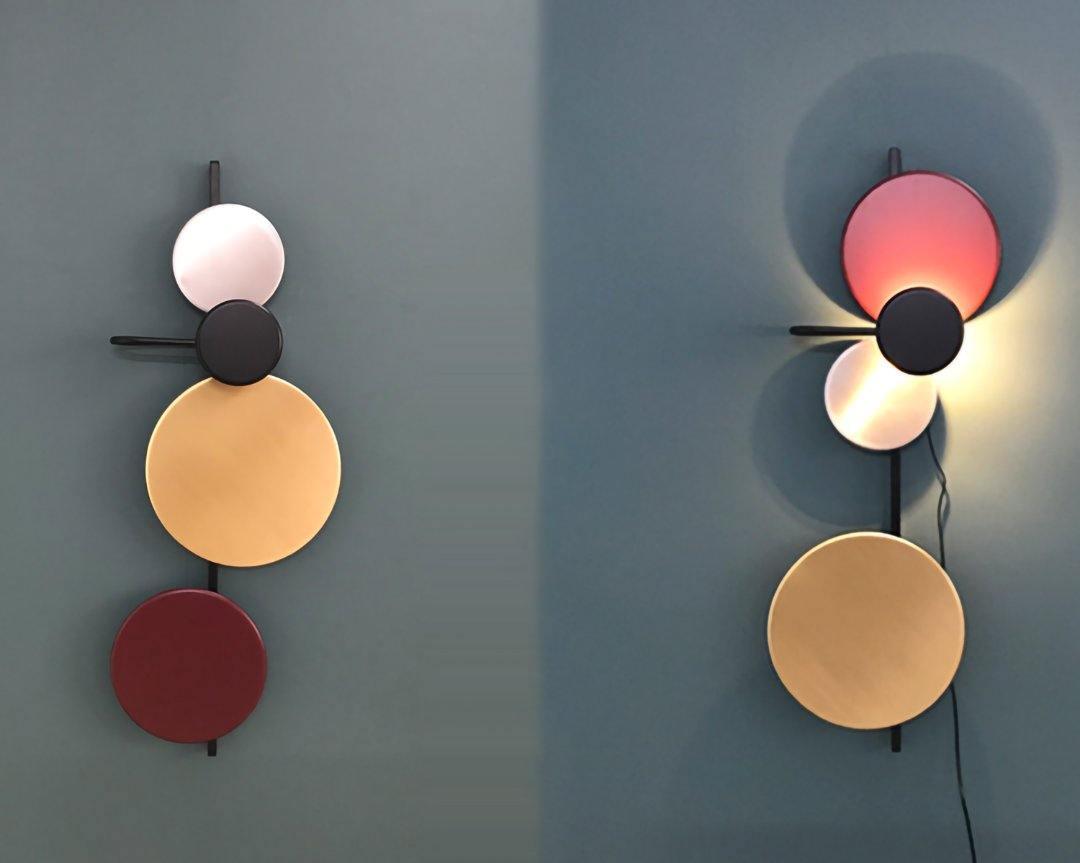 Lustra Lampe Murale Artistique à Disques Magnétiques