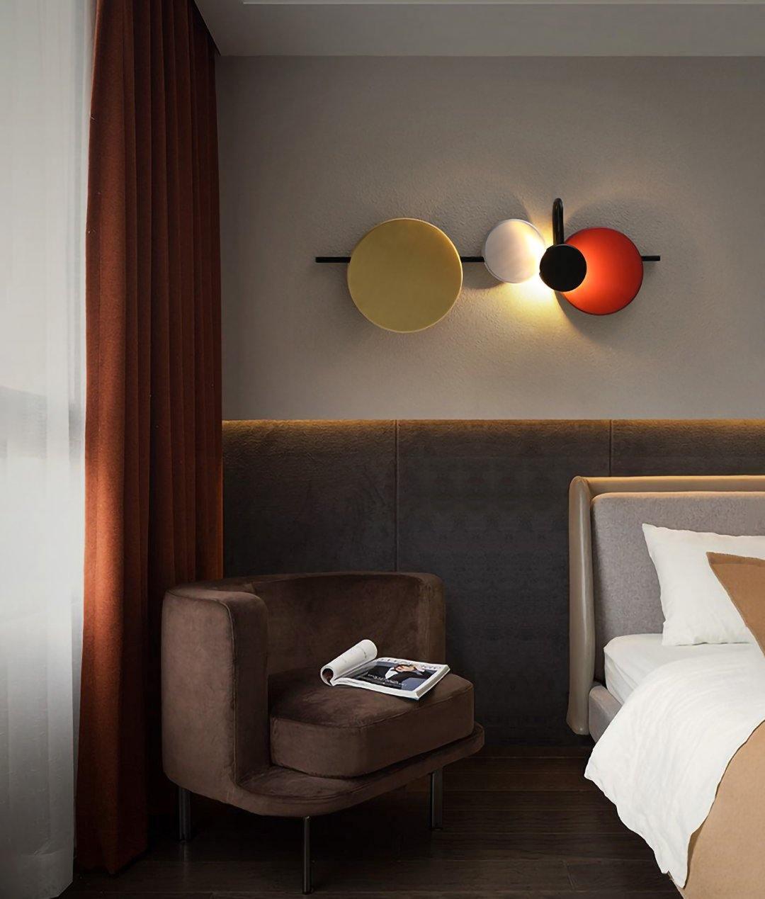 Lustra Lampe Murale Artistique à Disques Magnétiques
