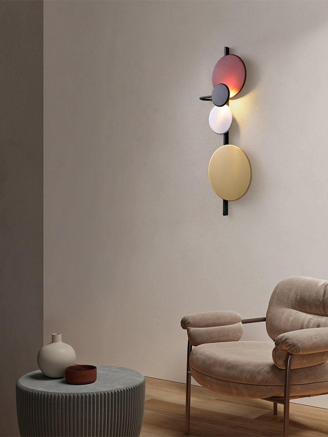 Lustra Lampe Murale Artistique à Disques Magnétiques
