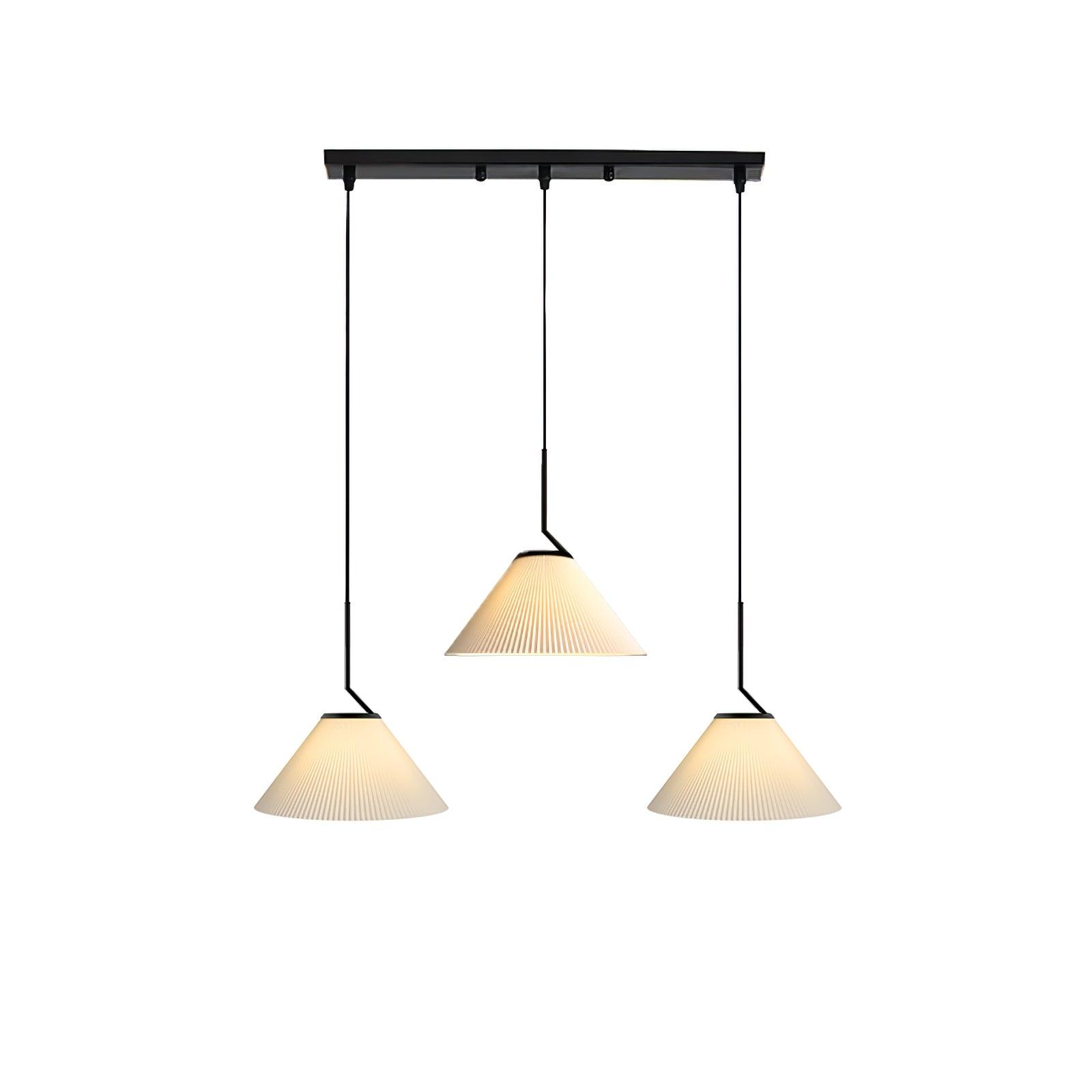 Zoravine Plissé Tissu Suspension Lumière