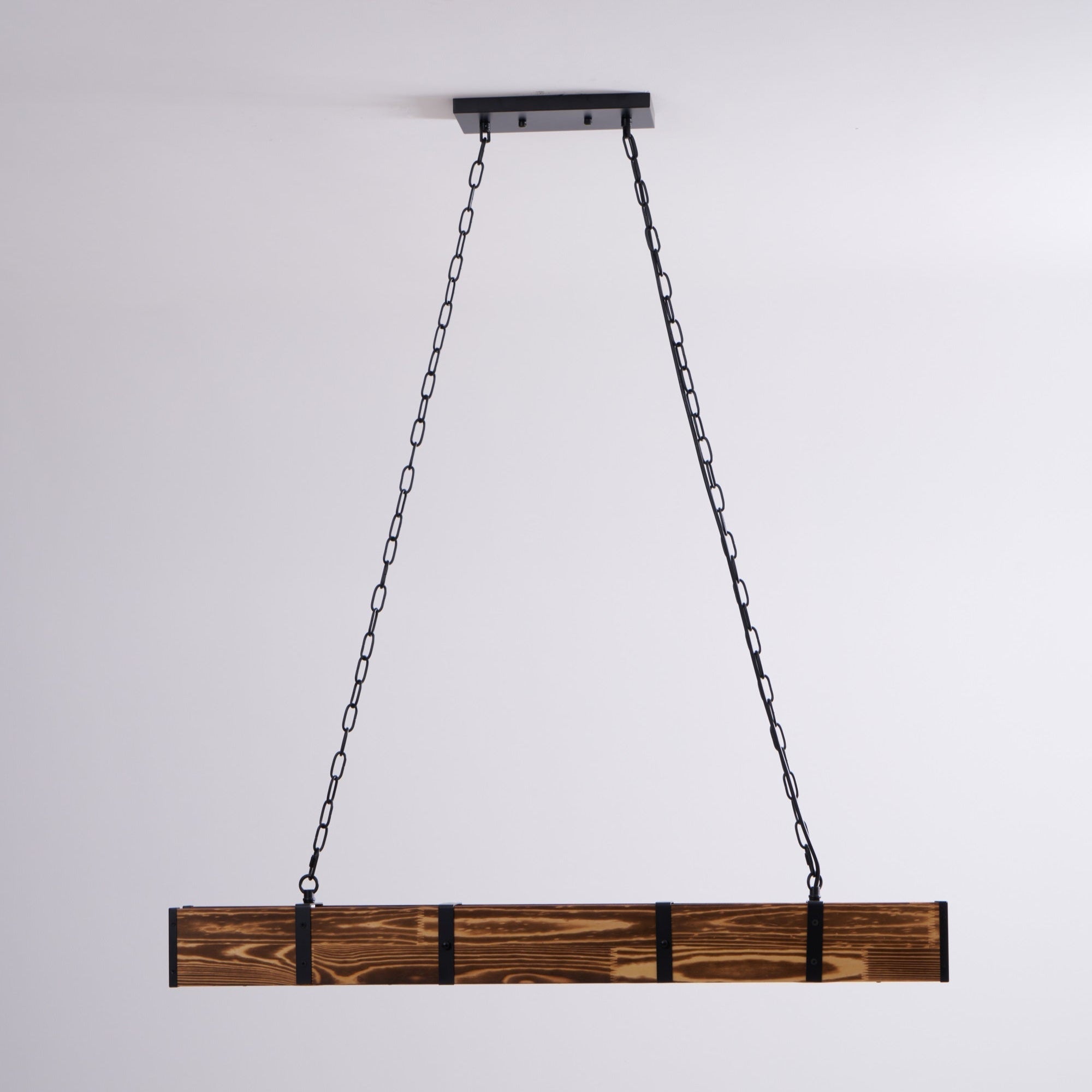 Lustra Lustre Pleva Bois Naturel Linéaire