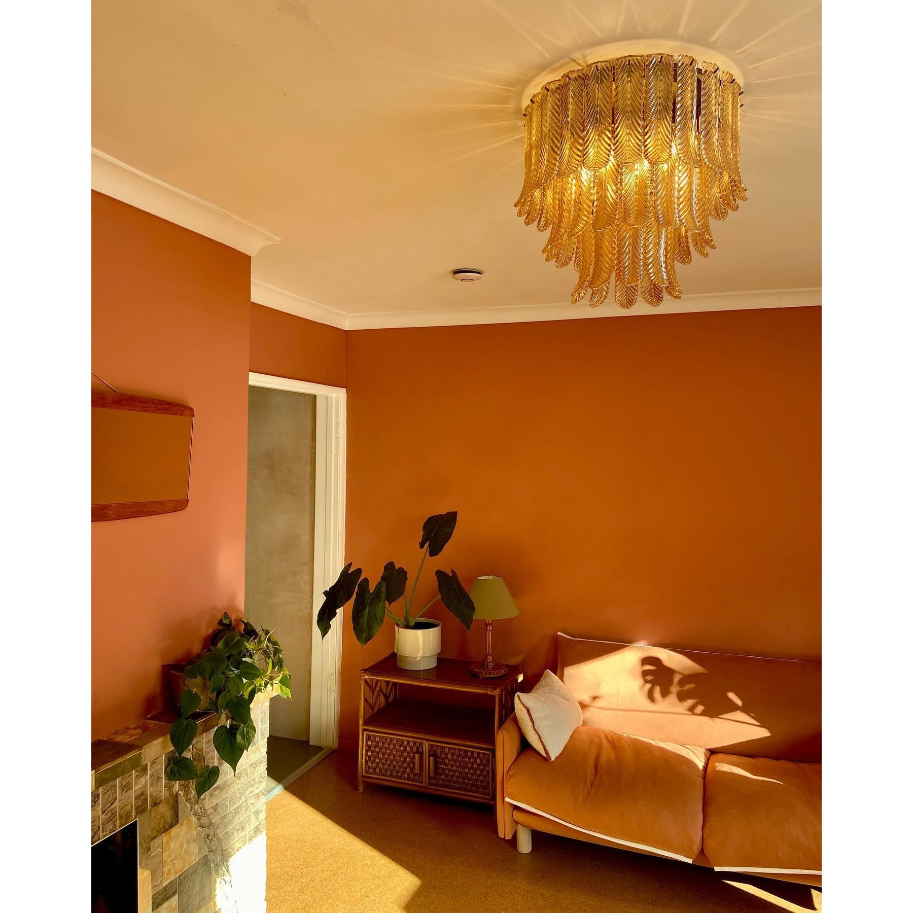 Vosolara Plafonnier Laiton Verre Luxe