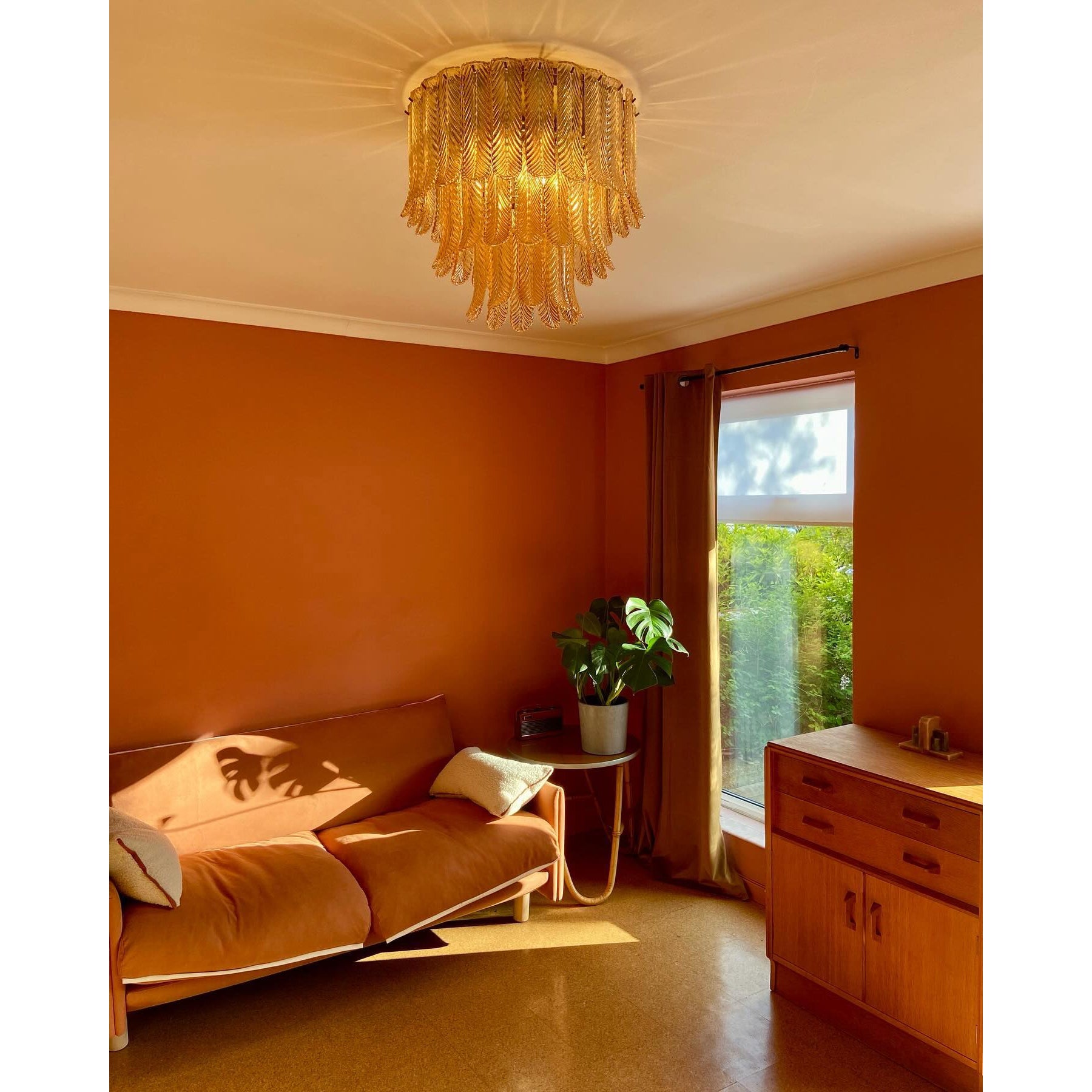 Vosolara Plafonnier Laiton Verre Luxe