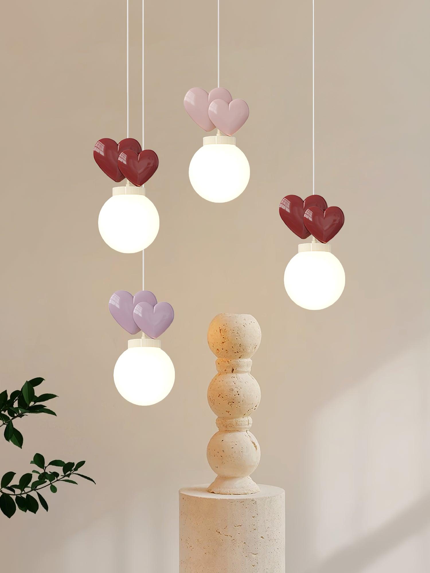 Pokoch Lustra Lampe Suspendue Love Élégante