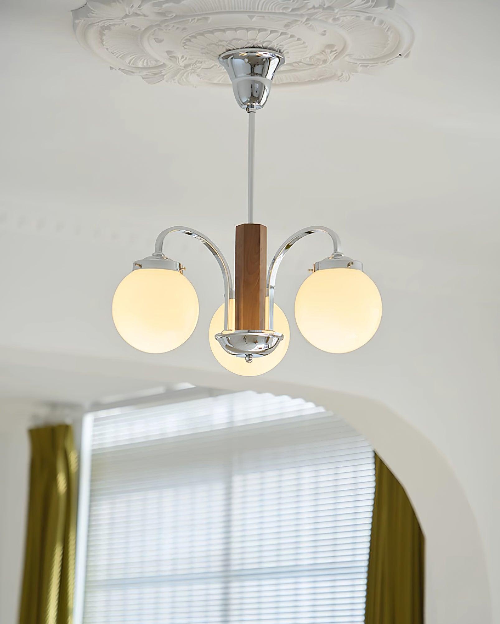 Polaris Lustra Lustre Art Déco Élégance Inspirée du Bauhaus