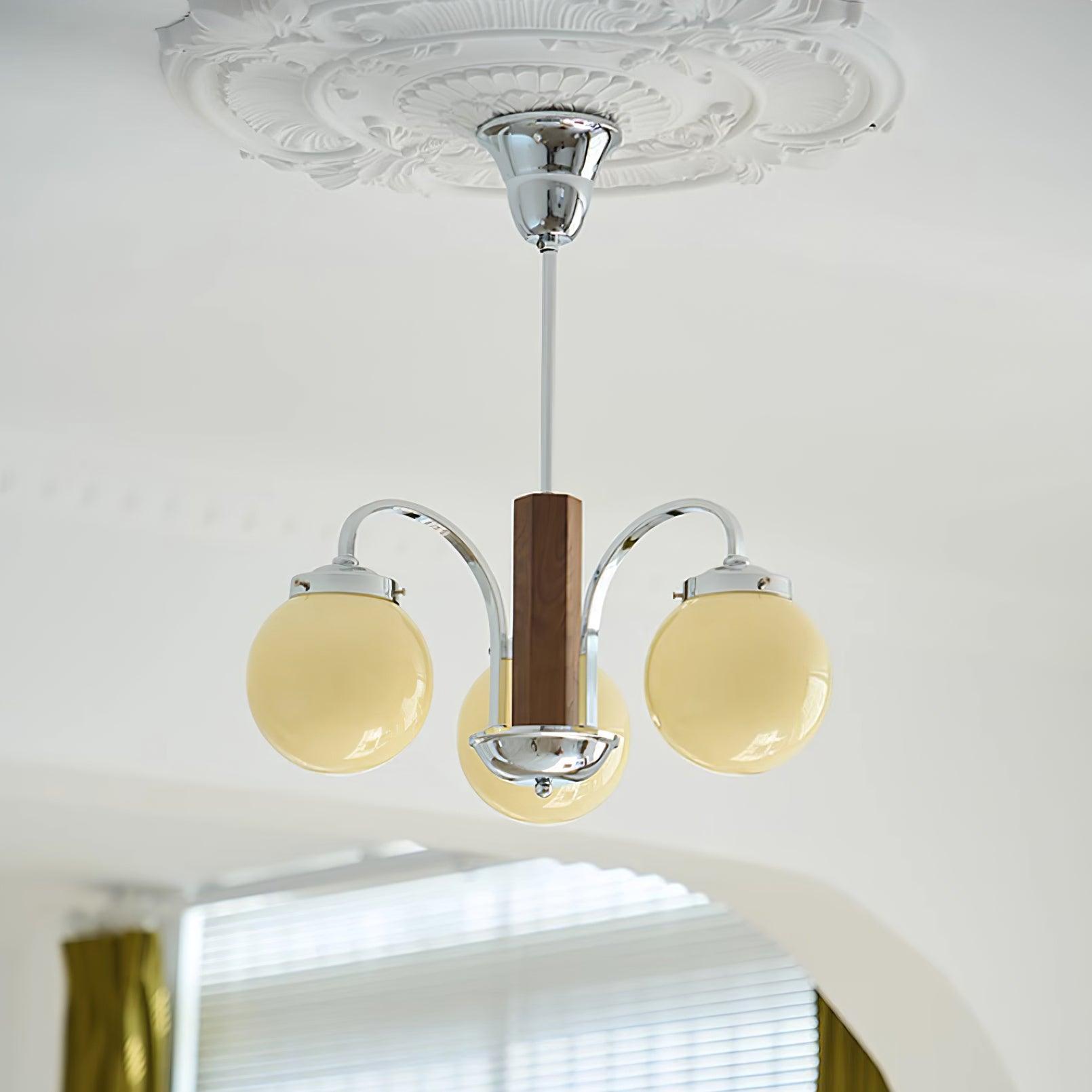 Polaris Lustra Lustre Art Déco Élégance Inspirée du Bauhaus