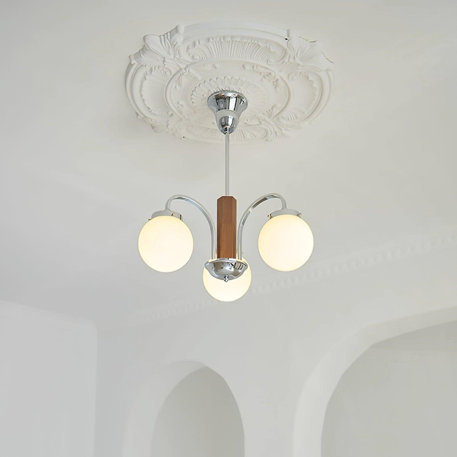 Polaris Lustra Lustre Art Déco Élégance Inspirée du Bauhaus