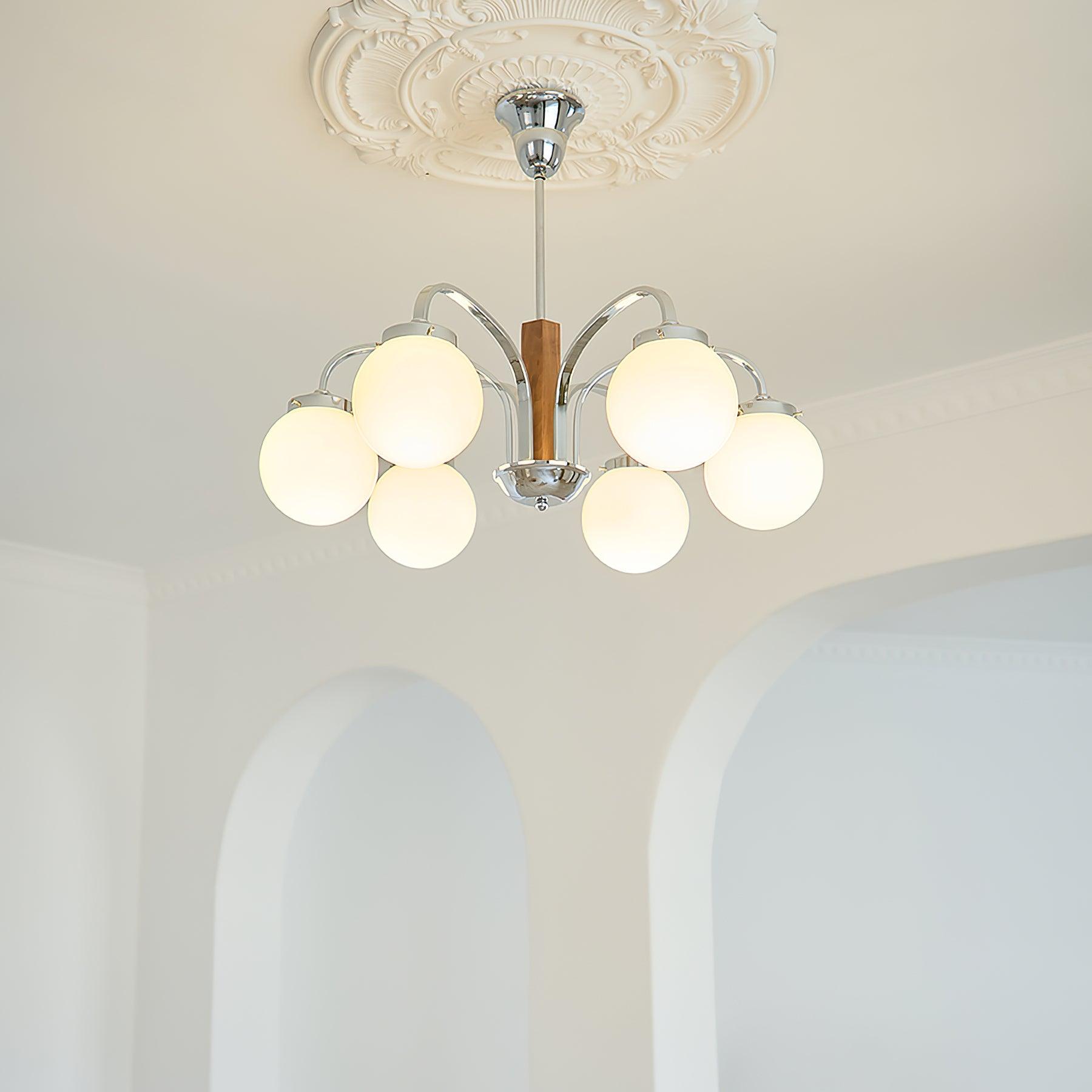 Polaris Lustra Lustre Art Déco Élégance Inspirée du Bauhaus