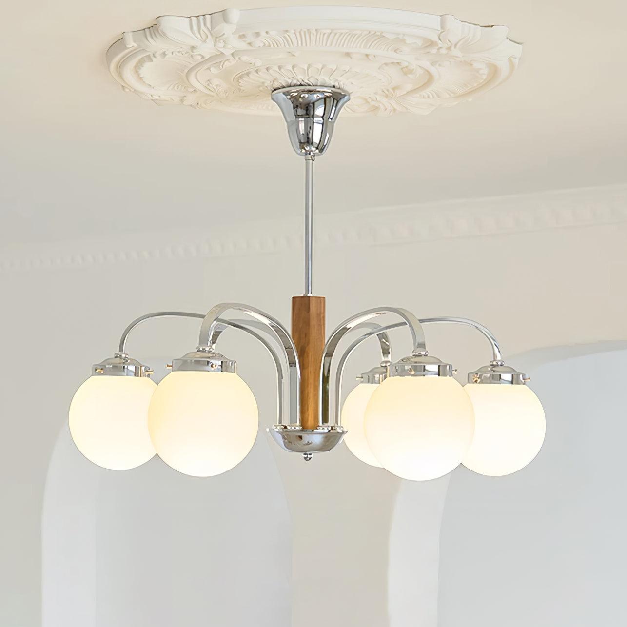 Polaris Lustra Lustre Art Déco Élégance Inspirée du Bauhaus