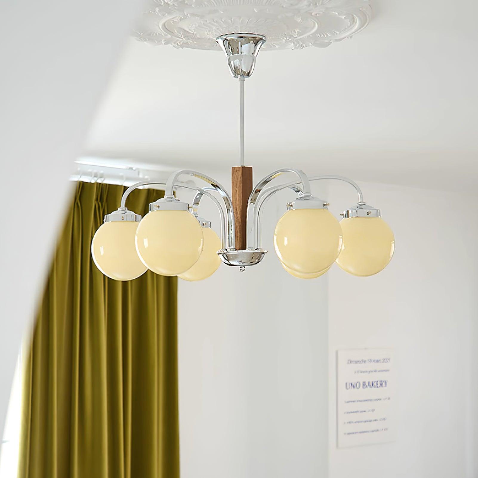 Polaris Lustra Lustre Art Déco Élégance Inspirée du Bauhaus