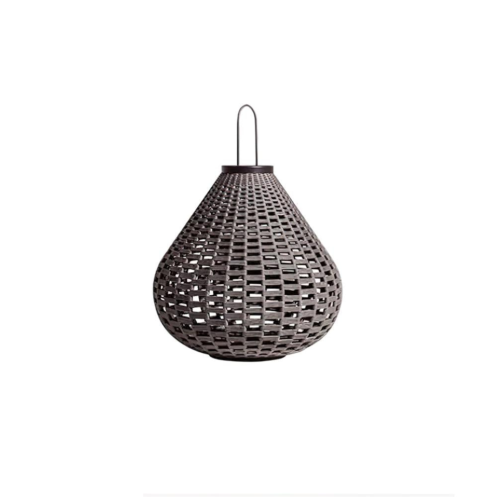 Poltrona Lampe Extérieure Lanterne Rattan Goutte d'Eau Rustique