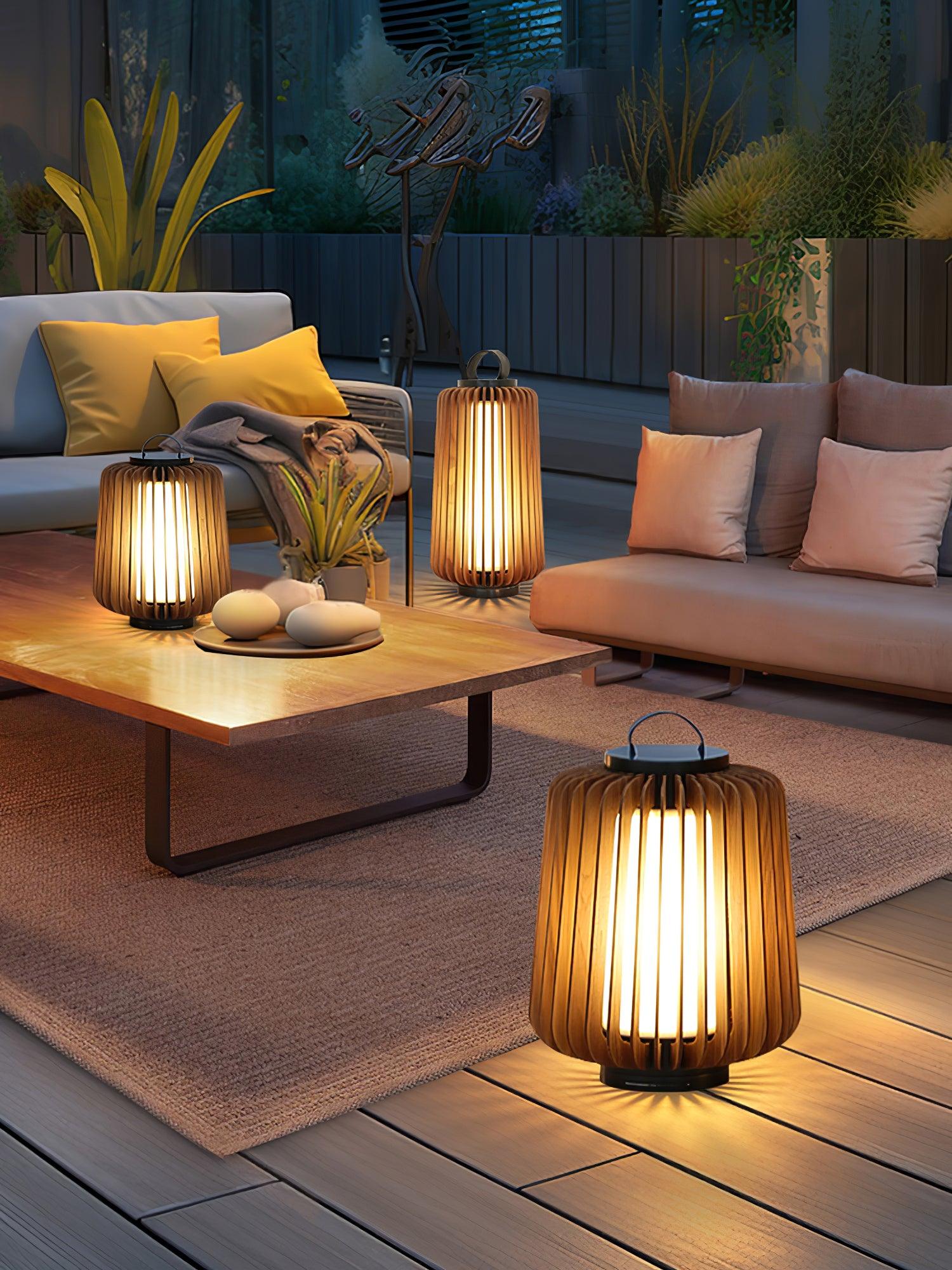 Ulmaran Lanterne en Bois Luminaire Extérieur