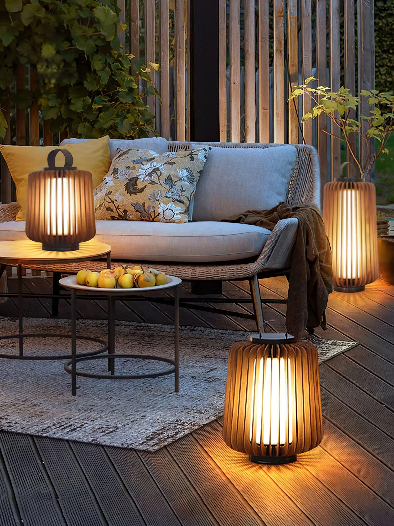 Ulmaran Lanterne en Bois Luminaire Extérieur
