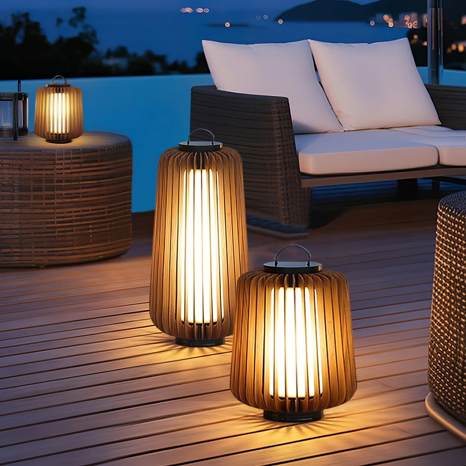 Ulmaran Lanterne en Bois Luminaire Extérieur