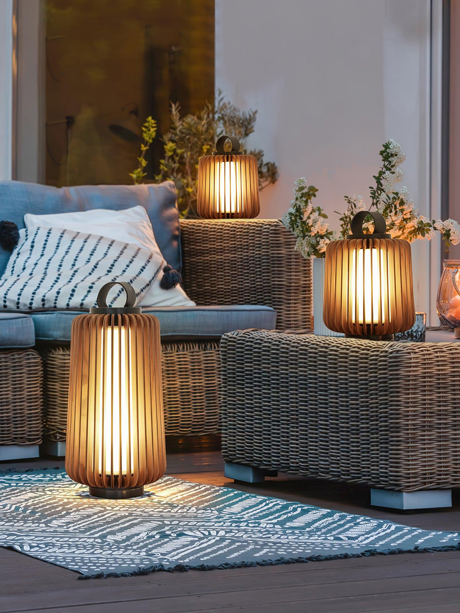 Ulmaran Lanterne en Bois Luminaire Extérieur