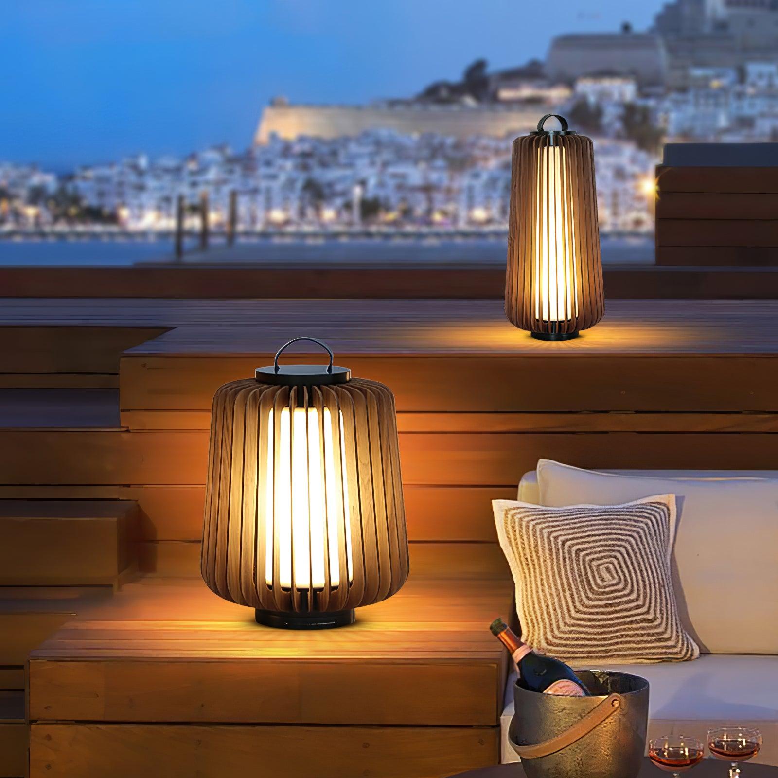 Ulmaran Lanterne en Bois Luminaire Extérieur