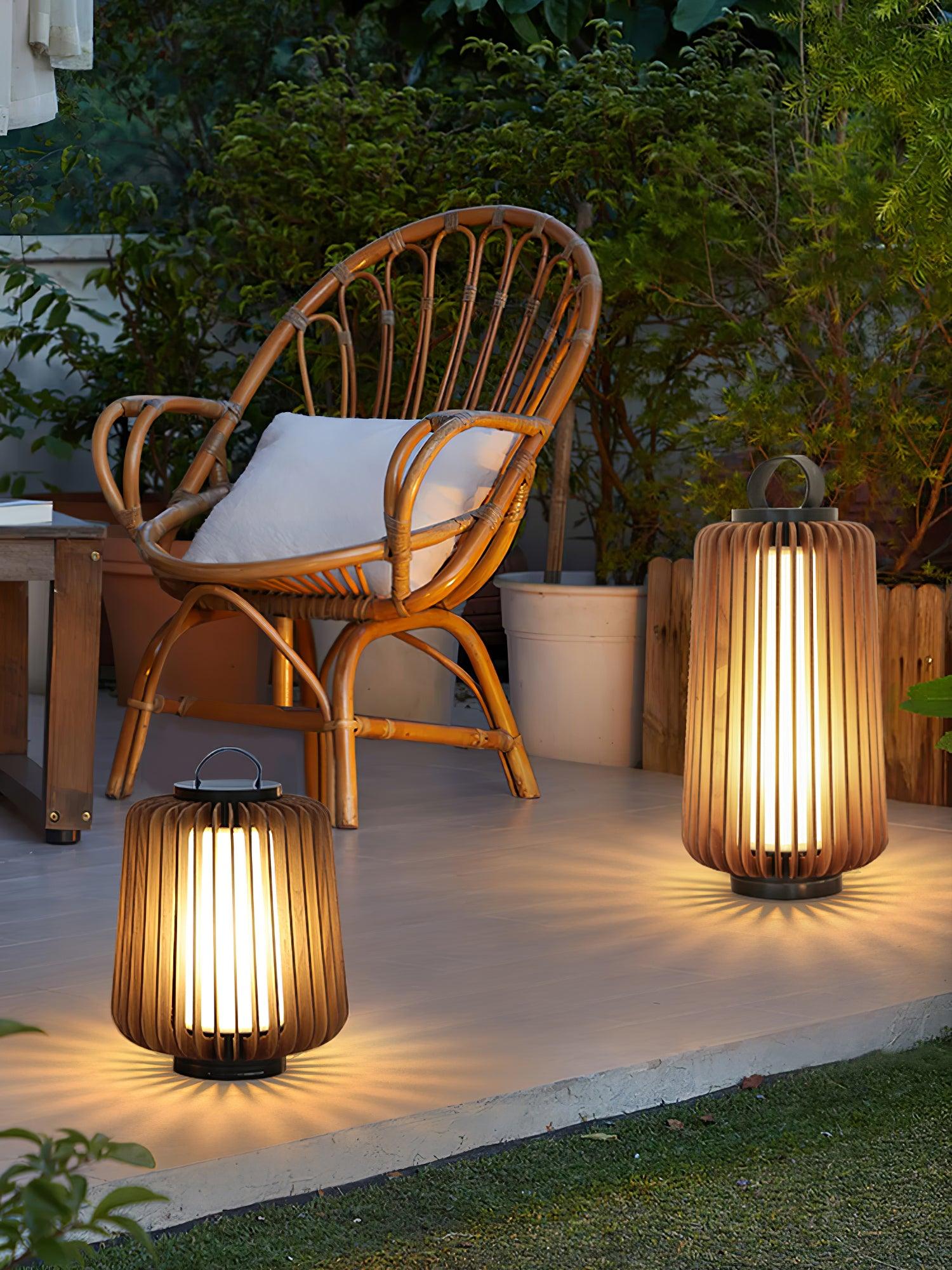 Ulmaran Lanterne en Bois Luminaire Extérieur