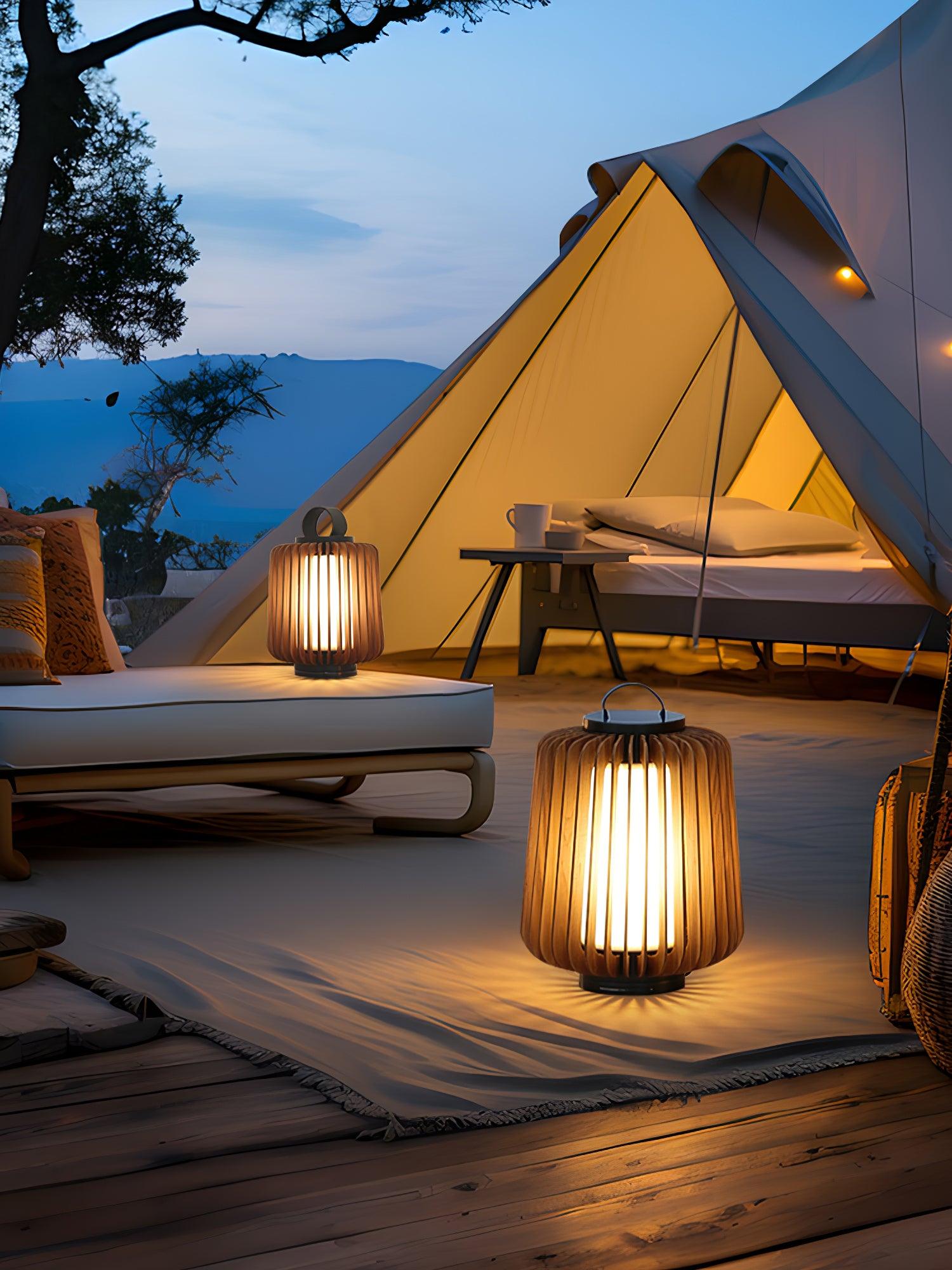 Ulmaran Lanterne en Bois Luminaire Extérieur