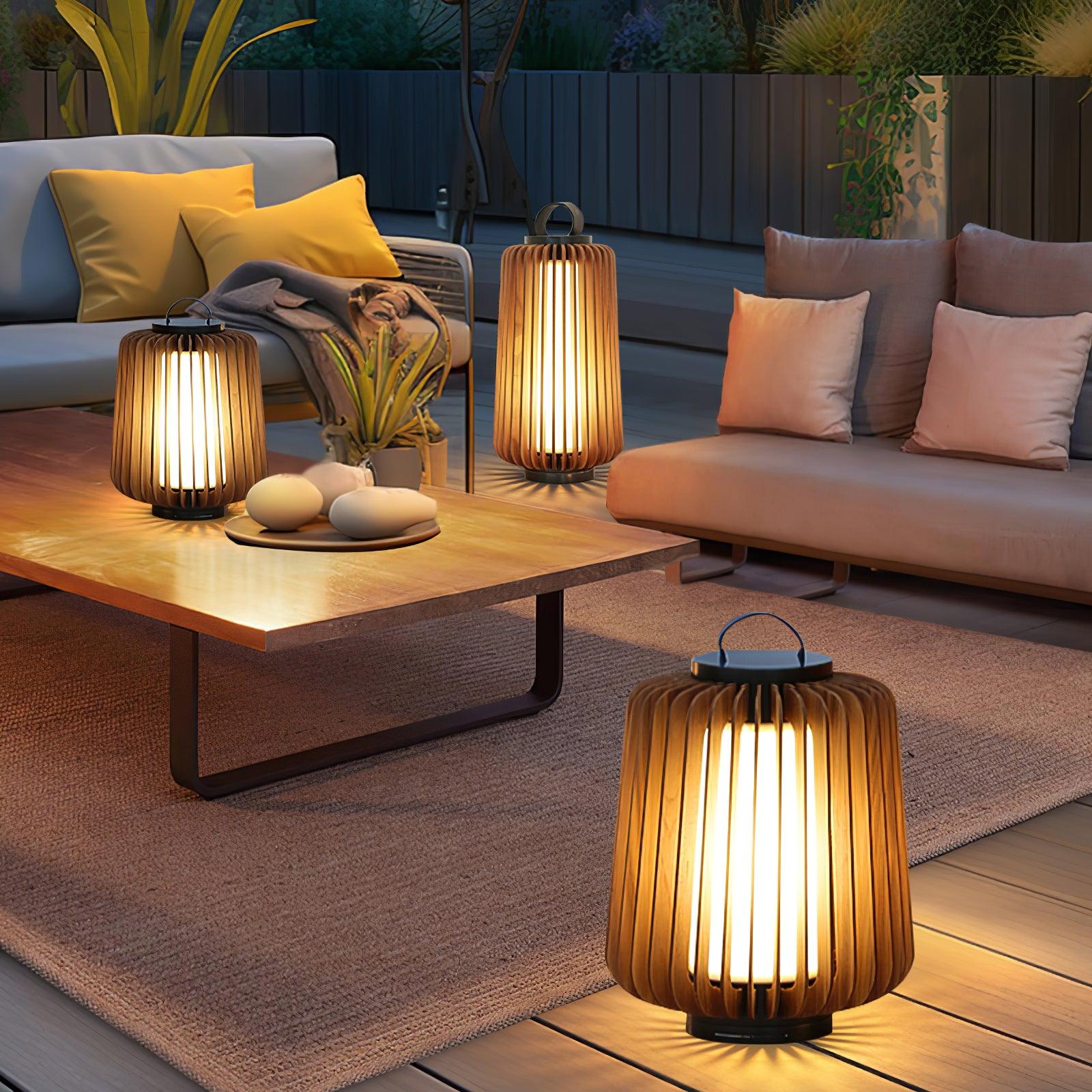 Ulmaran Lanterne en Bois Luminaire Extérieur