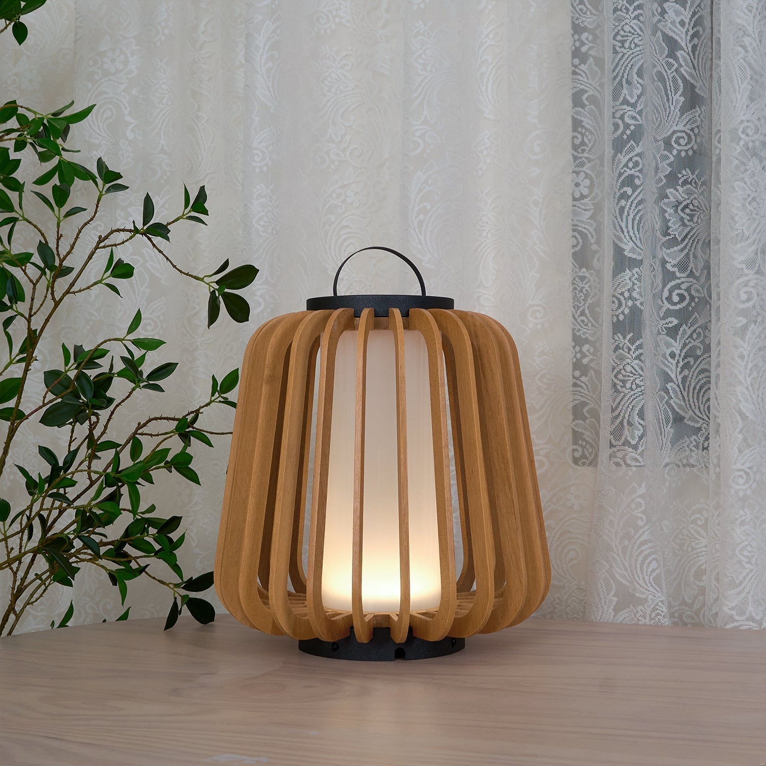 Ulmaran Lanterne en Bois Luminaire Extérieur