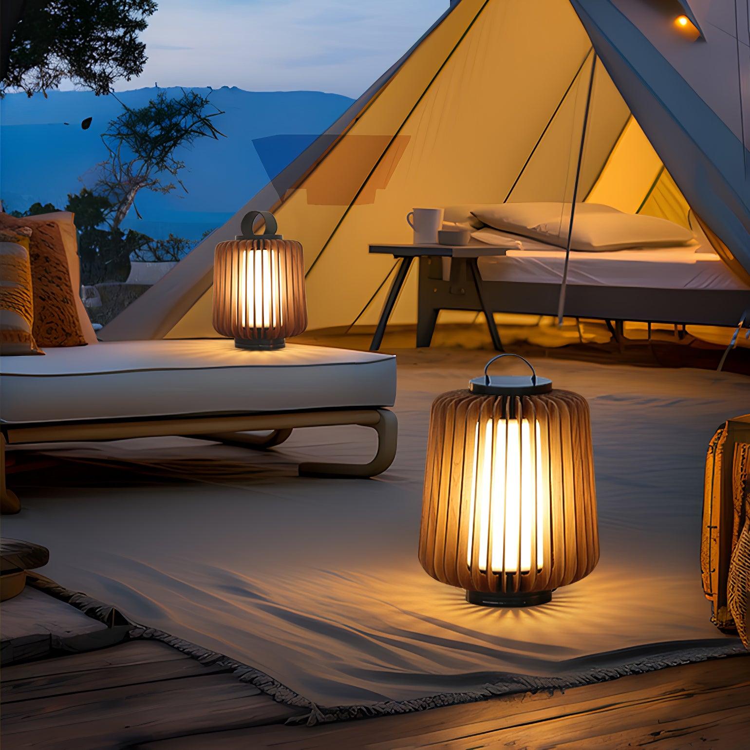 Ulmaran Lanterne en Bois Luminaire Extérieur
