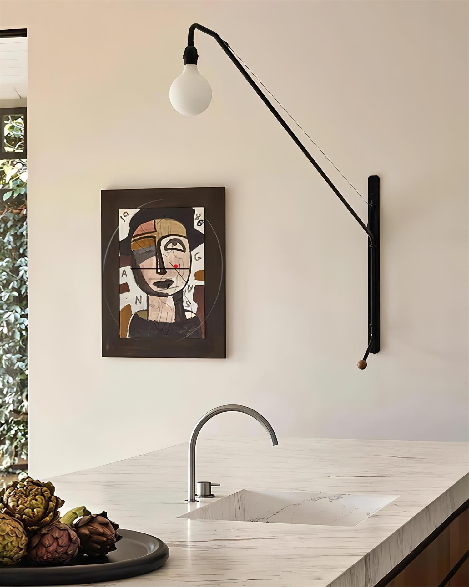 Applique Murale Bras Long Minimaliste Style Réglable