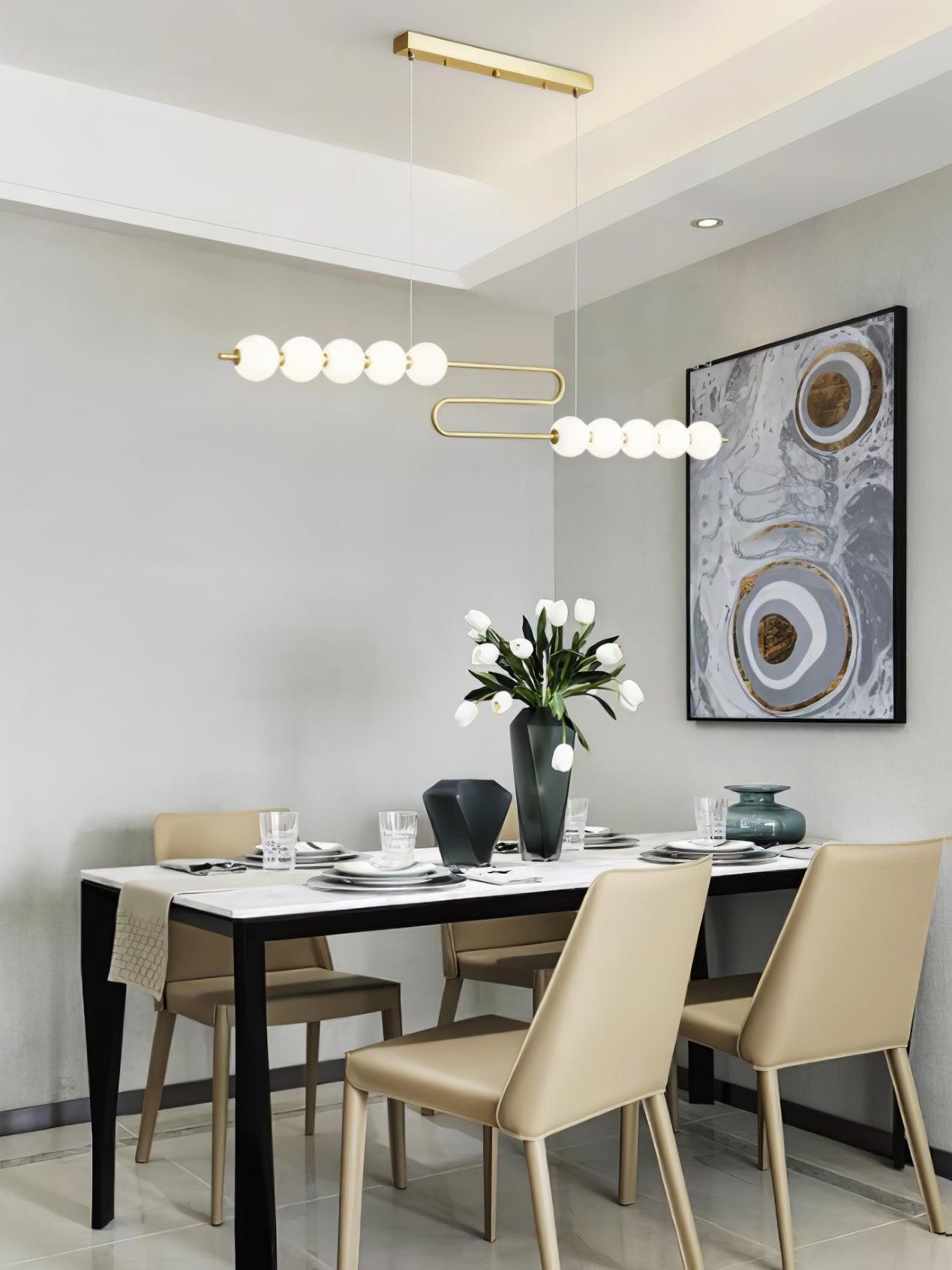 Linea Suspension Laiton Contemporaine