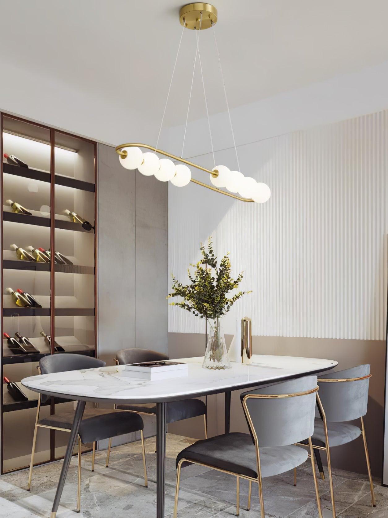 Linea Suspension Laiton Contemporaine