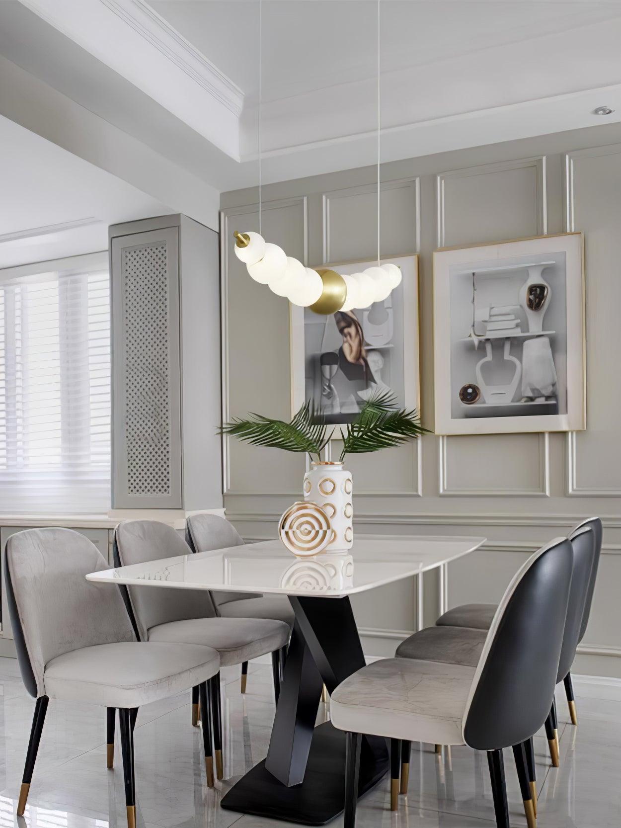 Linea Suspension Laiton Contemporaine