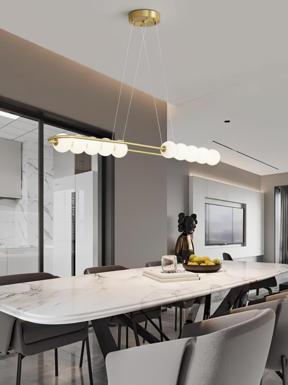 Linea Suspension Laiton Contemporaine