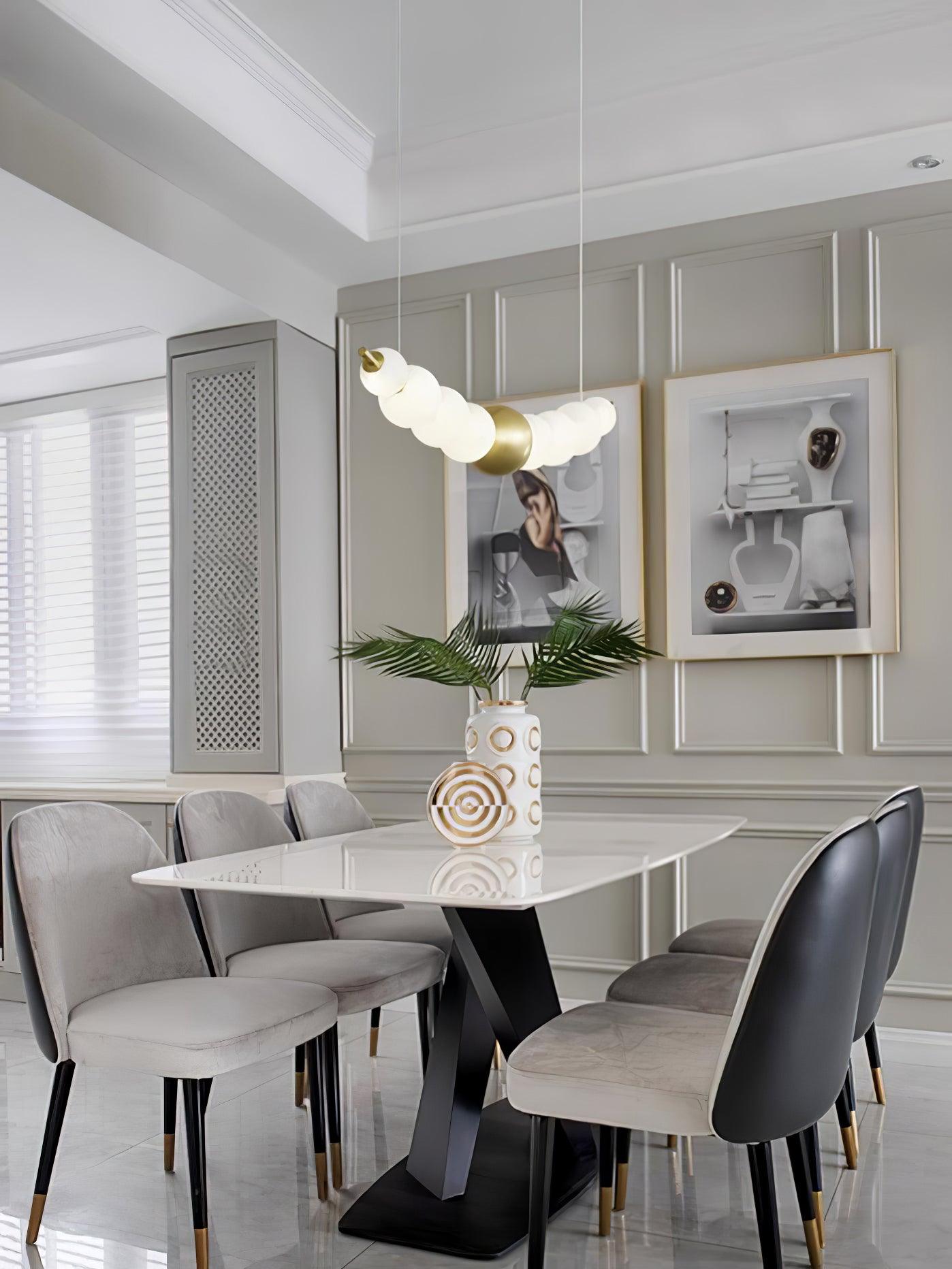Linea Suspension Laiton Contemporaine