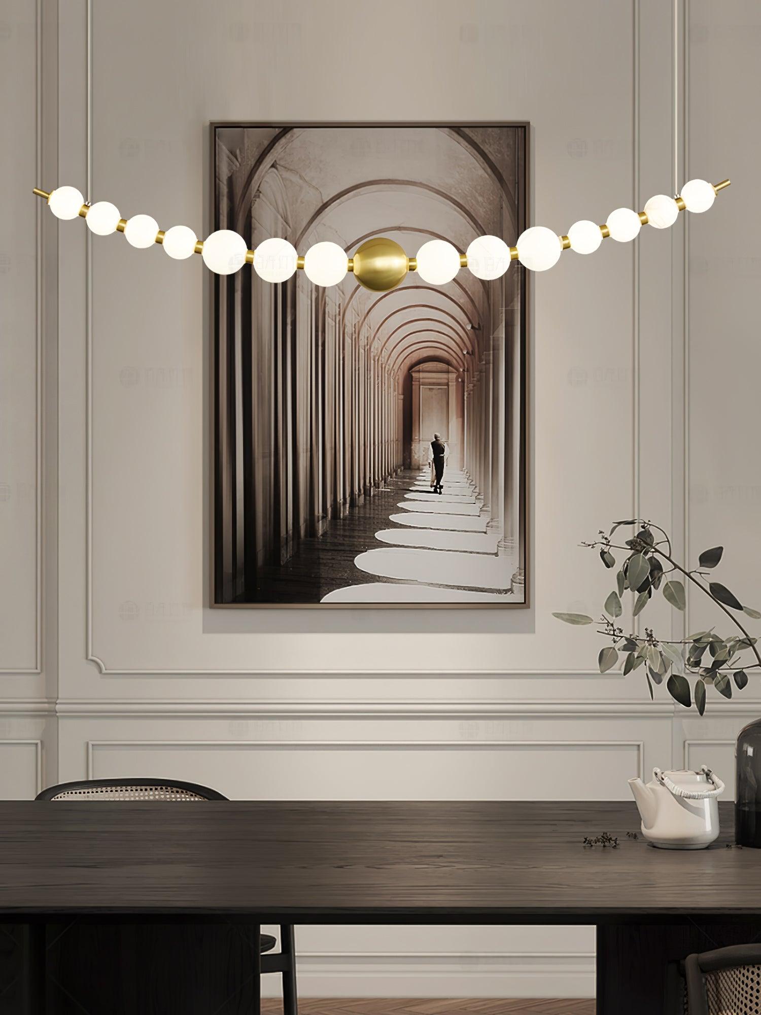 Linea Suspension Laiton Contemporaine