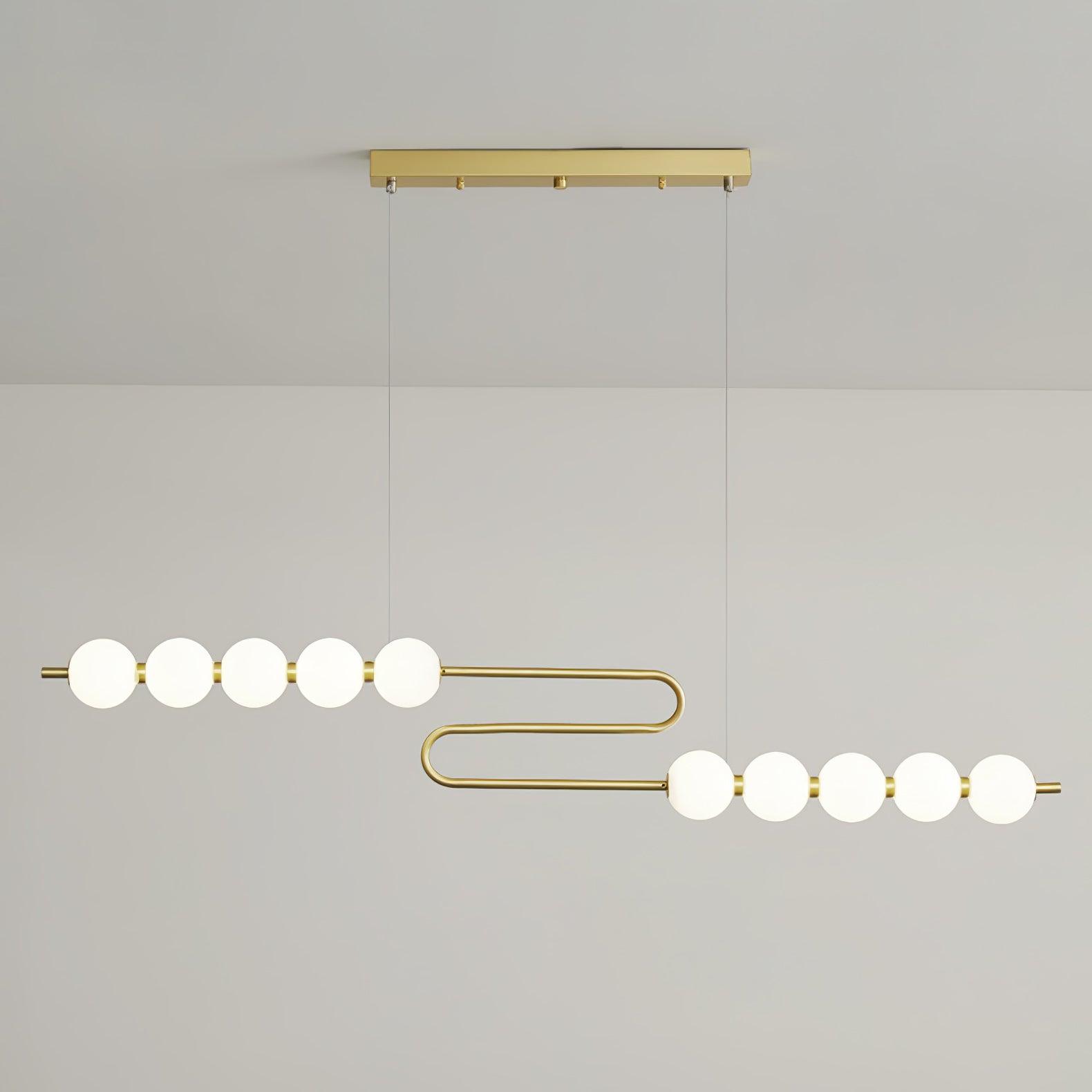 Linea Suspension Laiton Contemporaine