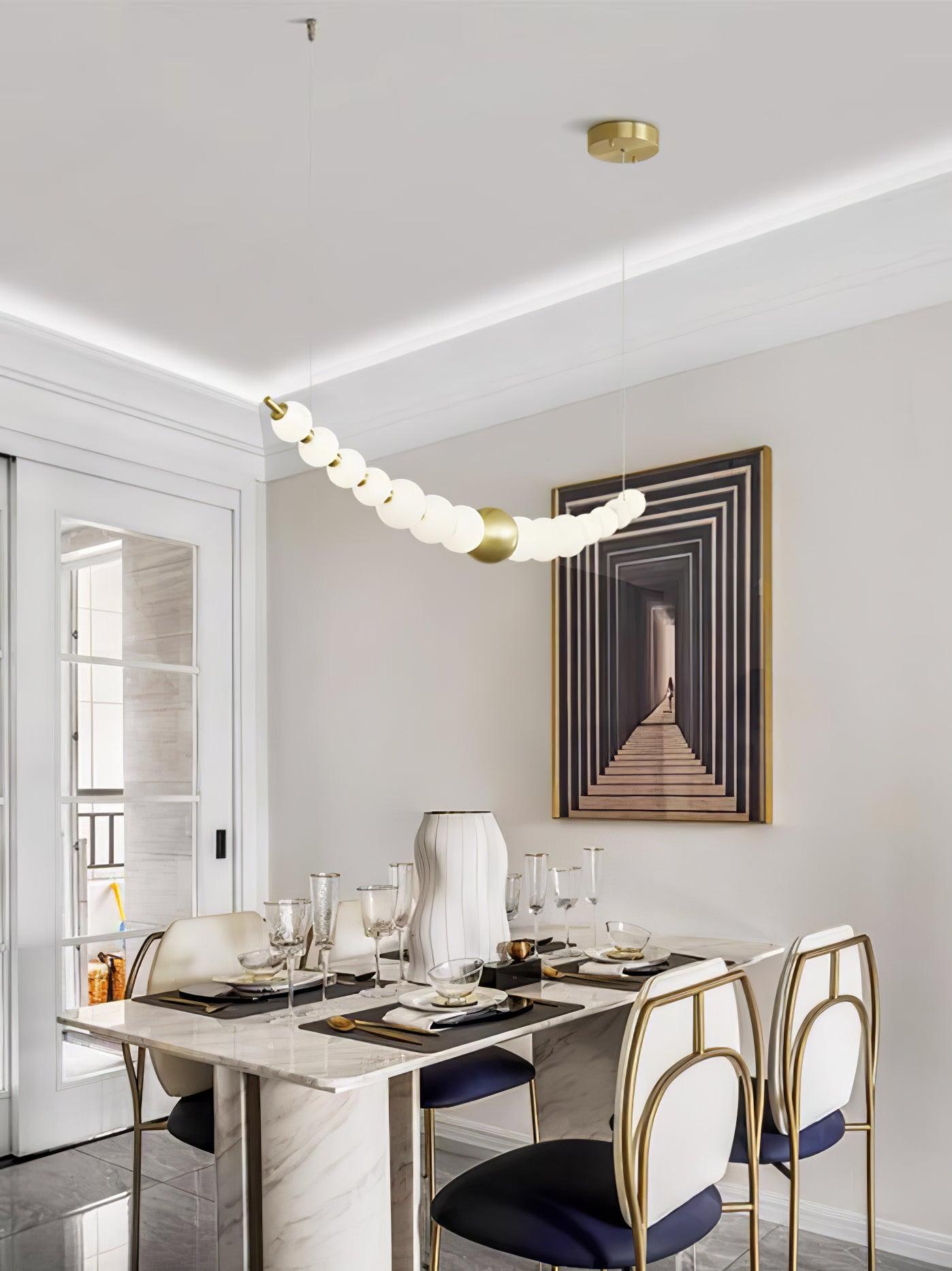 Linea Suspension Laiton Contemporaine