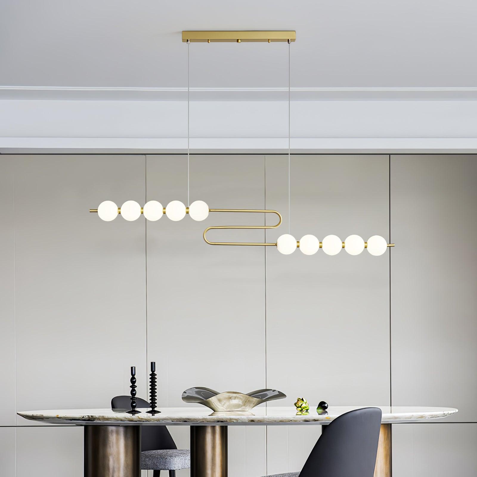 Linea Suspension Laiton Contemporaine