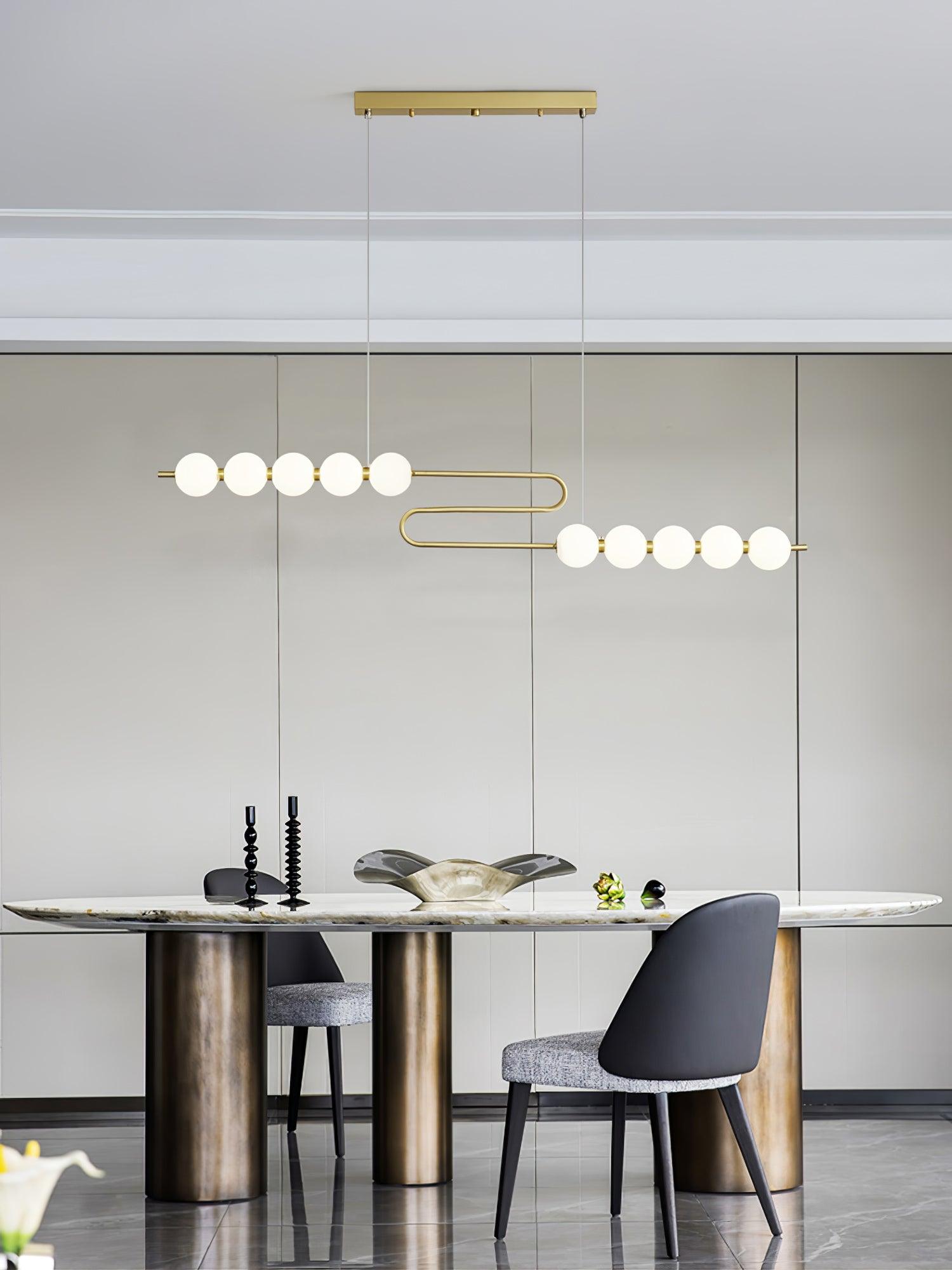 Linea Suspension Laiton Contemporaine