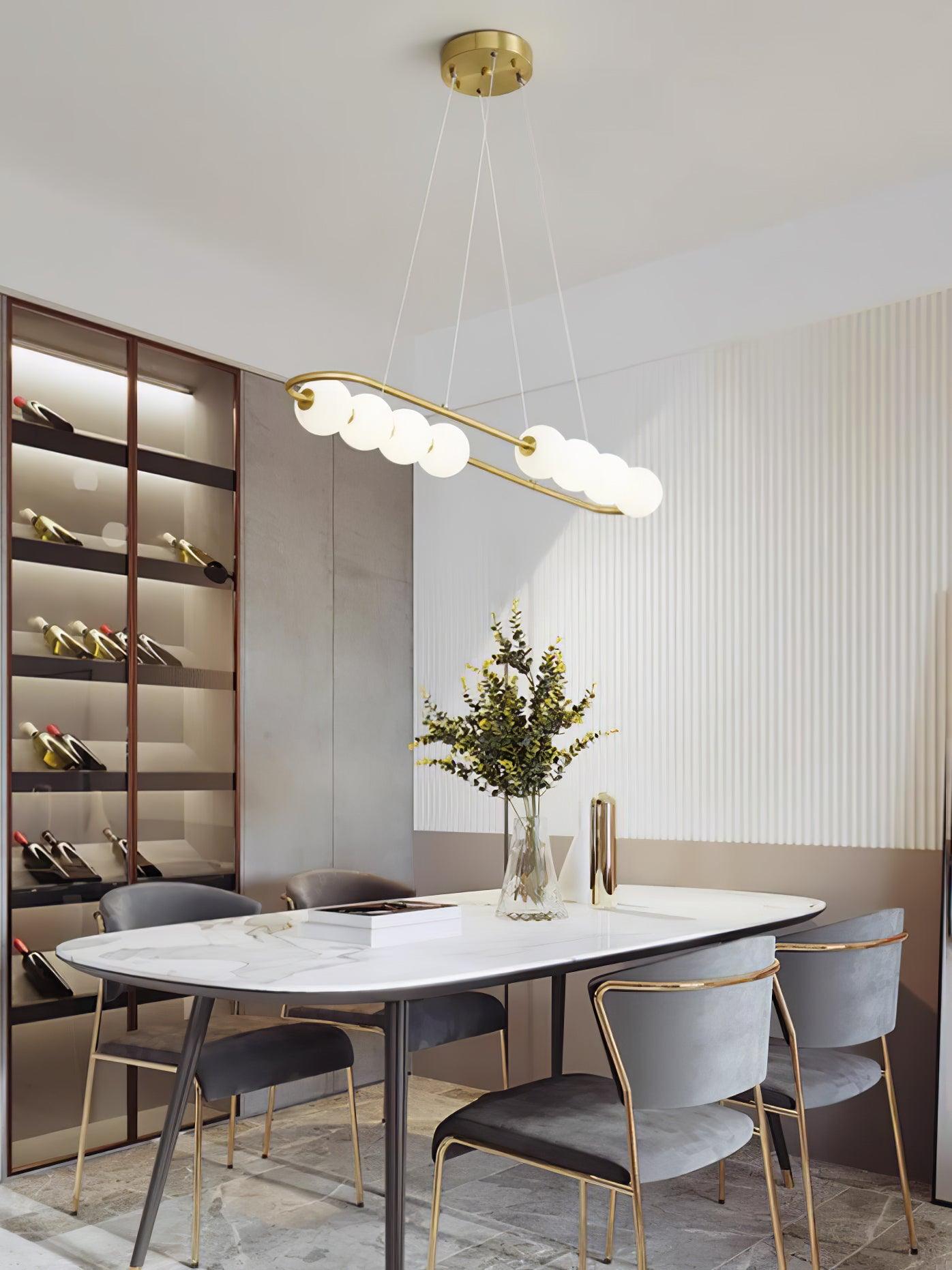 Linea Suspension Laiton Contemporaine