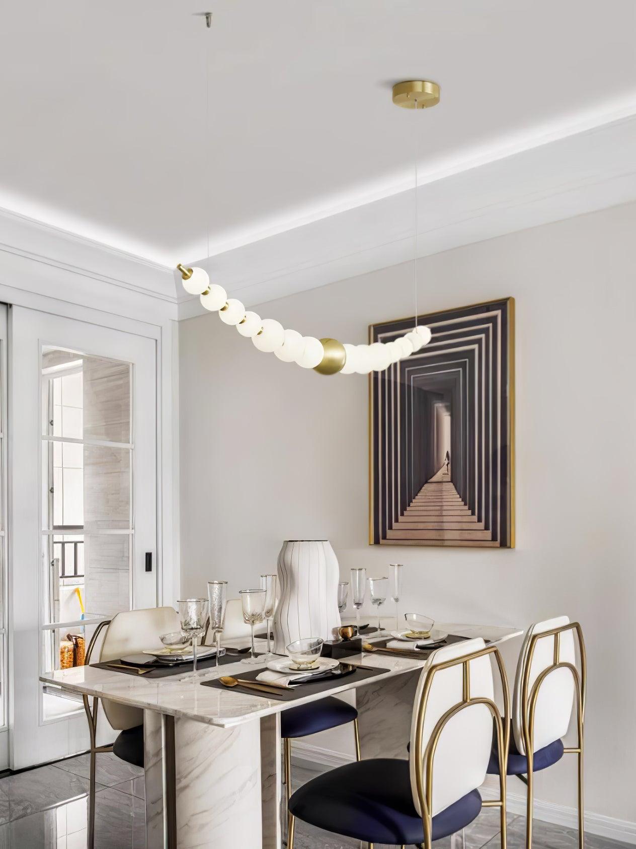 Linea Suspension Laiton Contemporaine