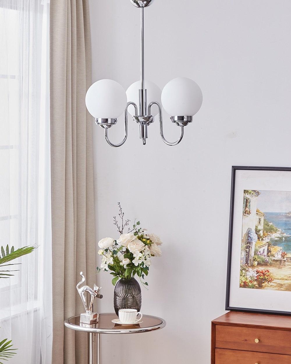 Lustra Lustre Globe Chrome